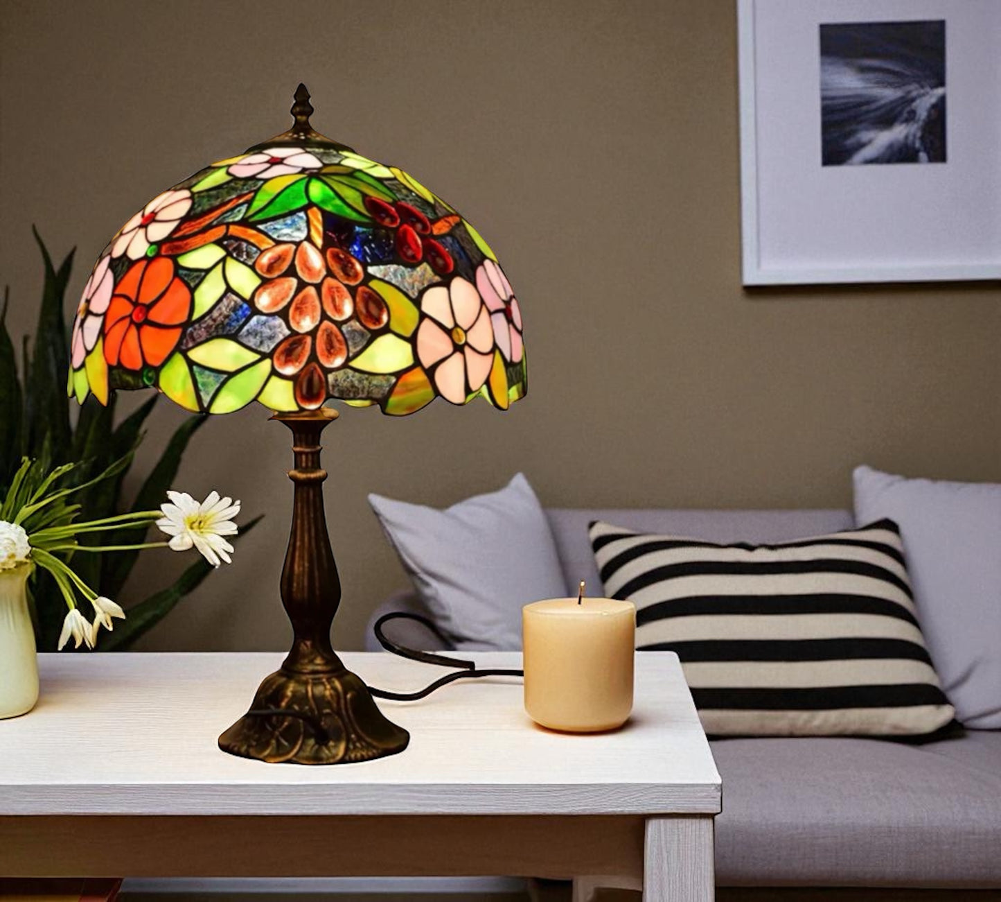 CDH 12" Tiffany Table Lamp (12083)