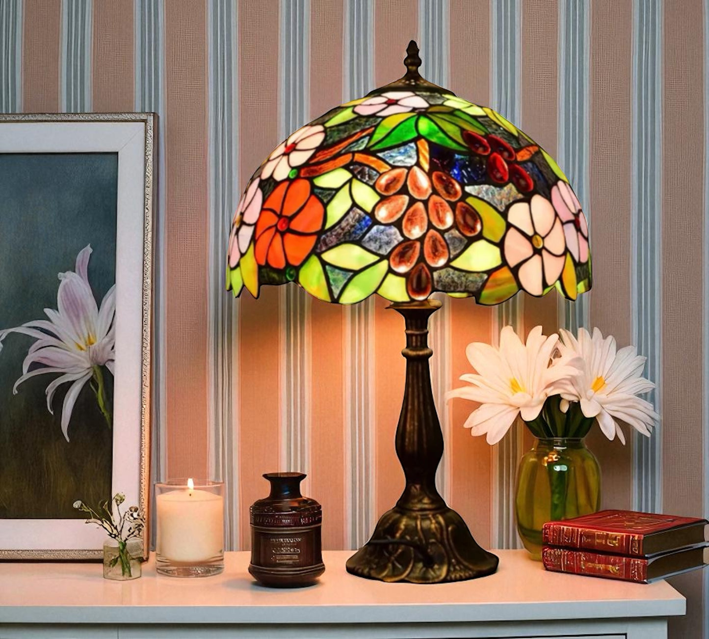 CDH 12" Tiffany Table Lamp (12083)