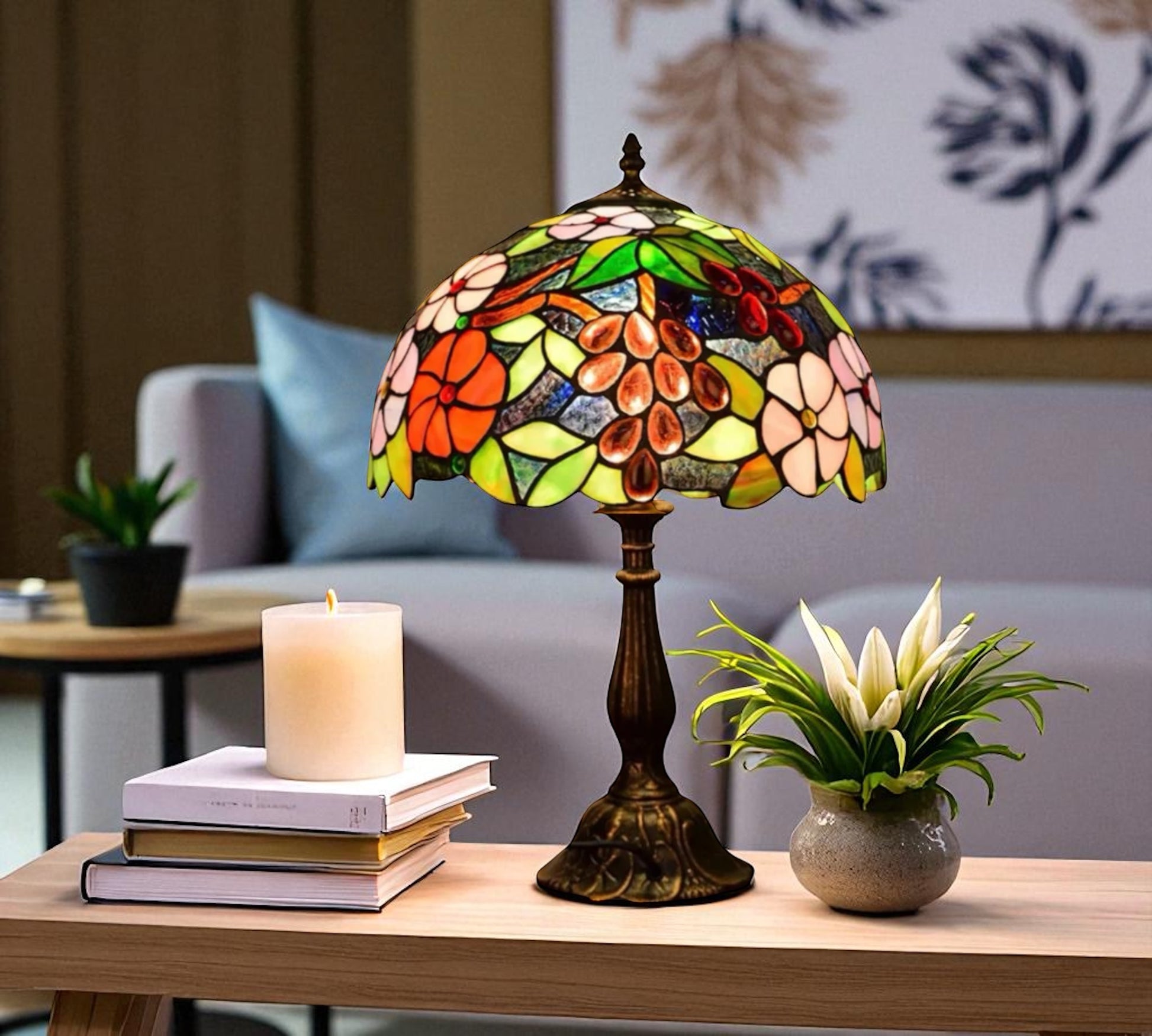 CDH 12" Tiffany Table Lamp (12083)