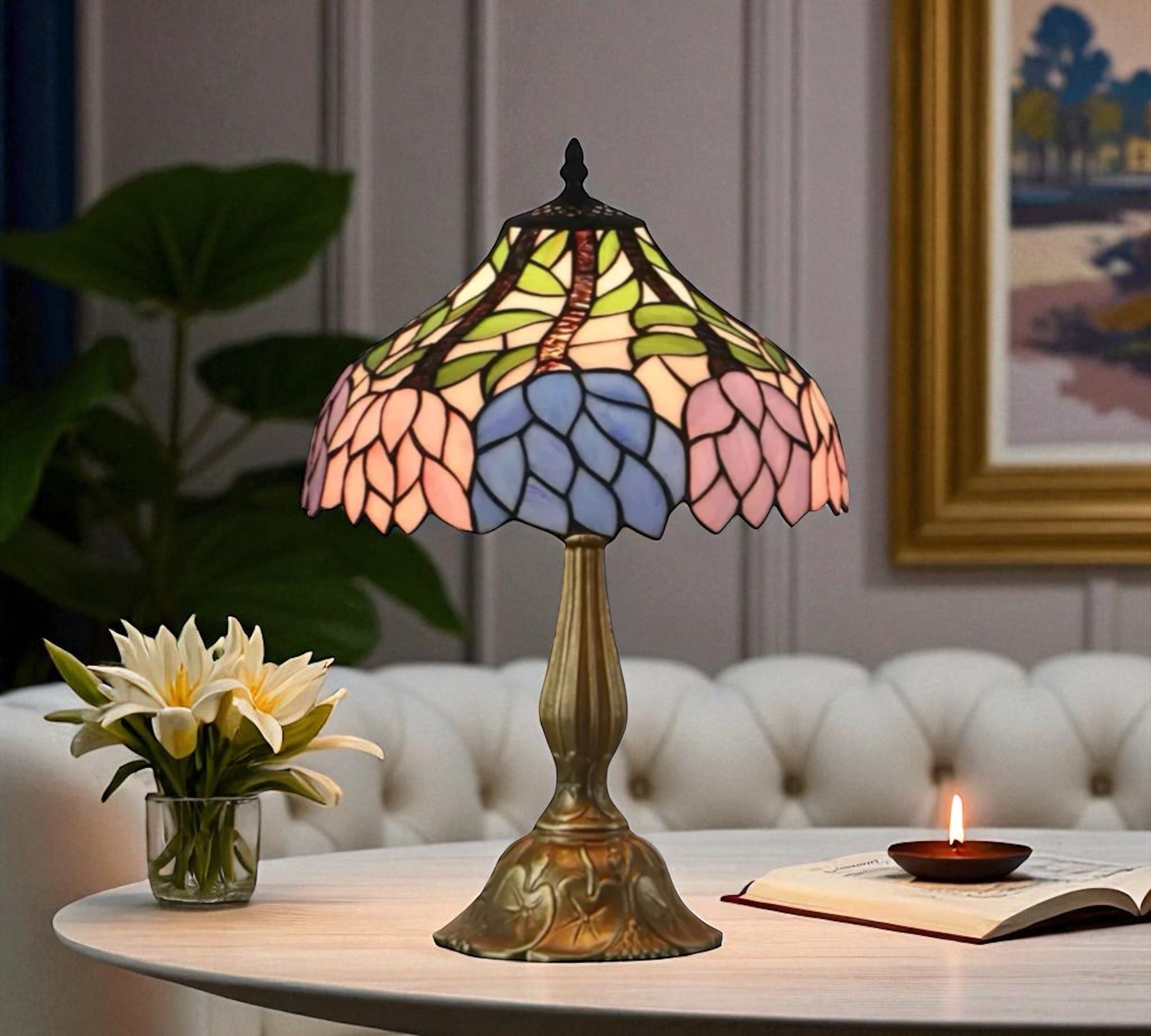 CDH 12" Tiffany Table Lamp (12085)