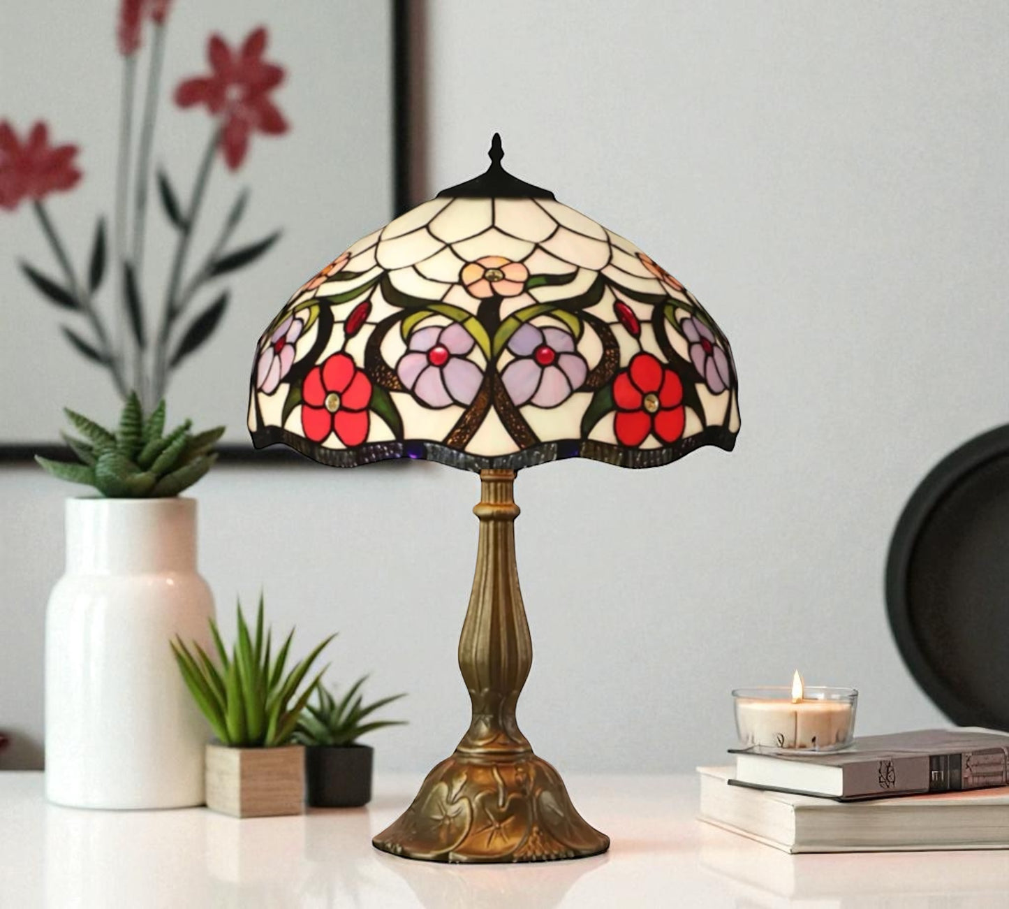 CDH 12" Tiffany Table Lamp (12088)