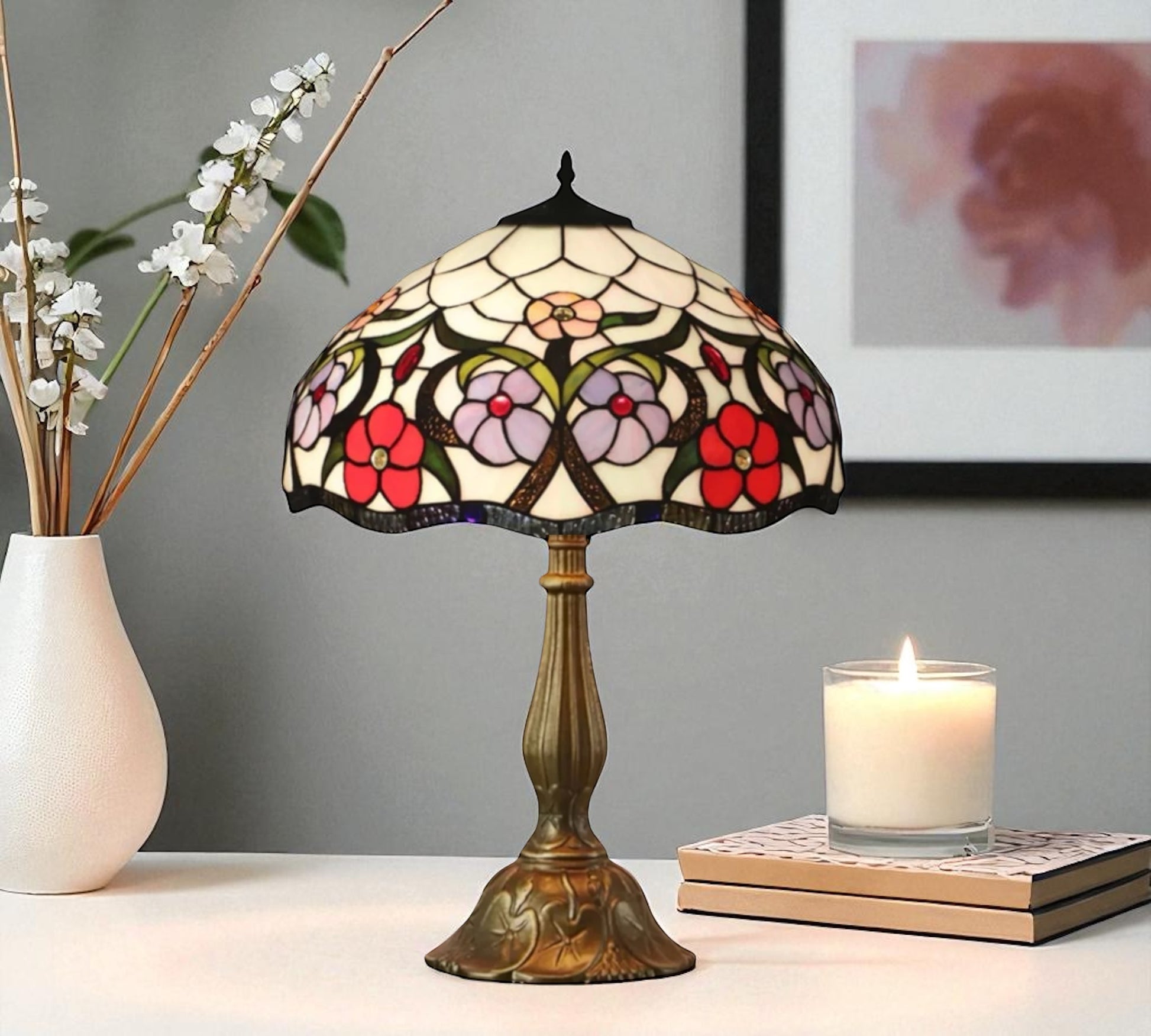 CDH 12" Tiffany Table Lamp (12088)