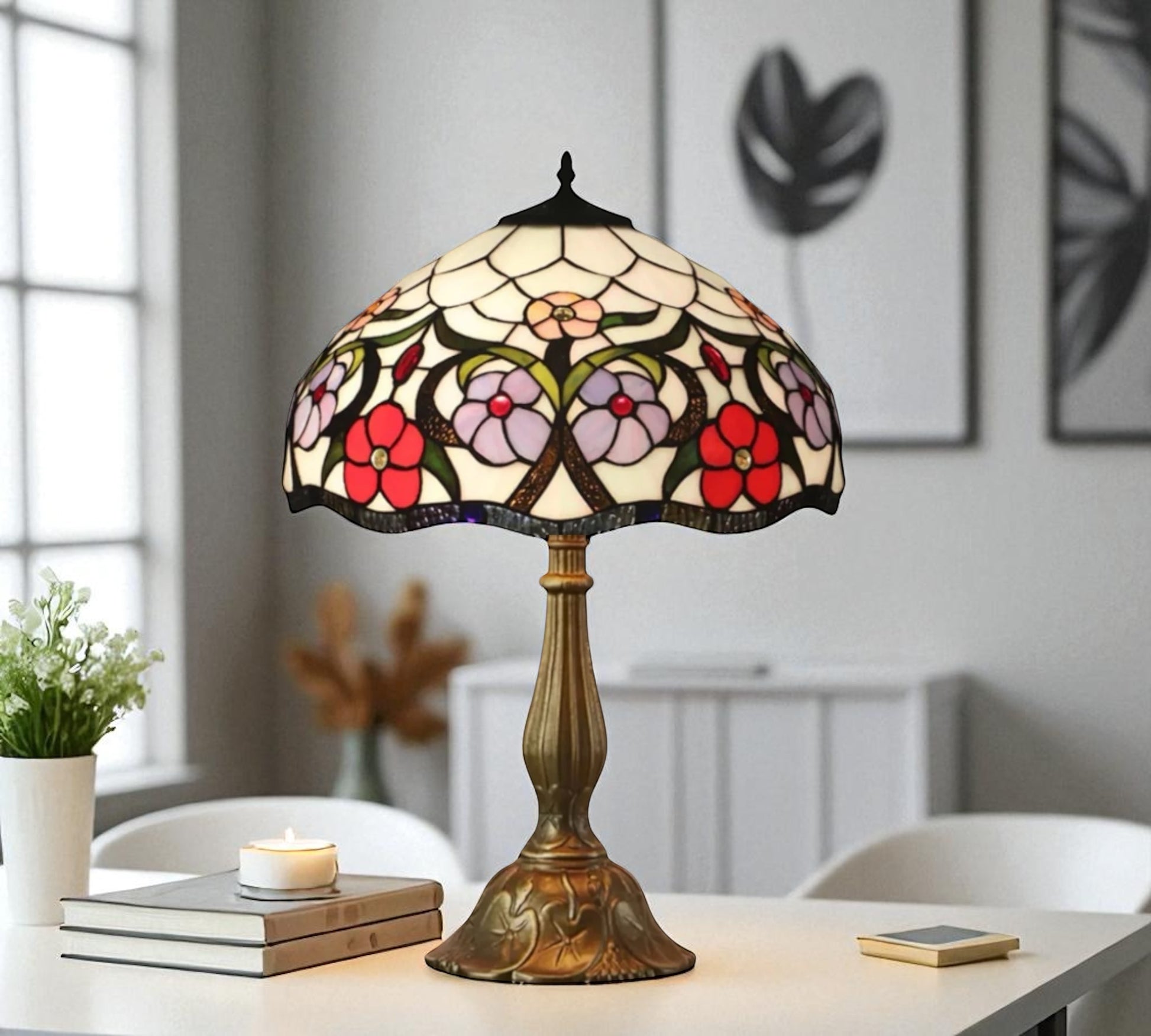 CDH 12" Tiffany Table Lamp (12088)
