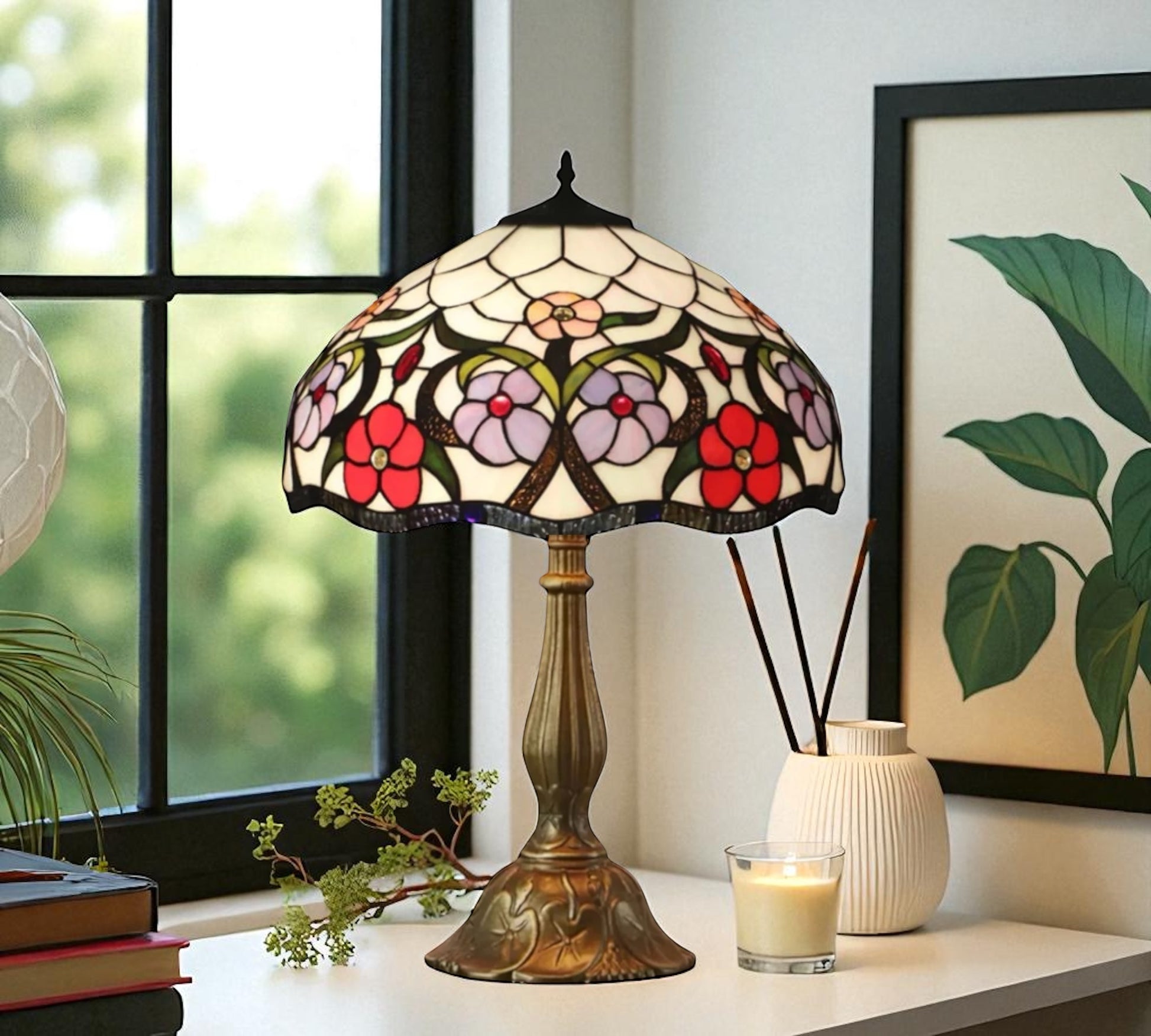 CDH 12" Tiffany Table Lamp (12088)