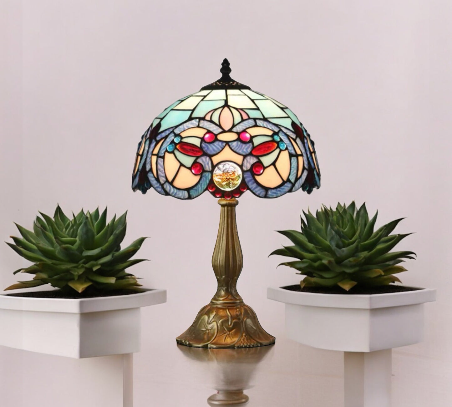 CDH 12" Tiffany Table Lamp (12089)