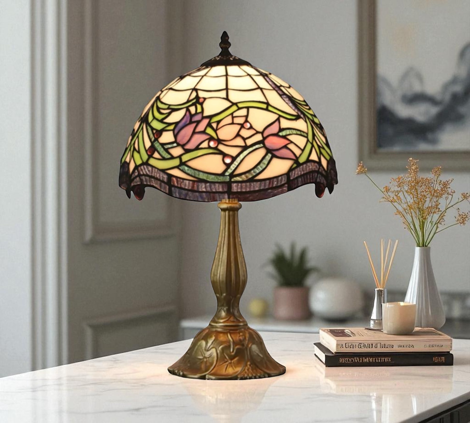 CDH 12" Tiffany Table Lamp (12091)