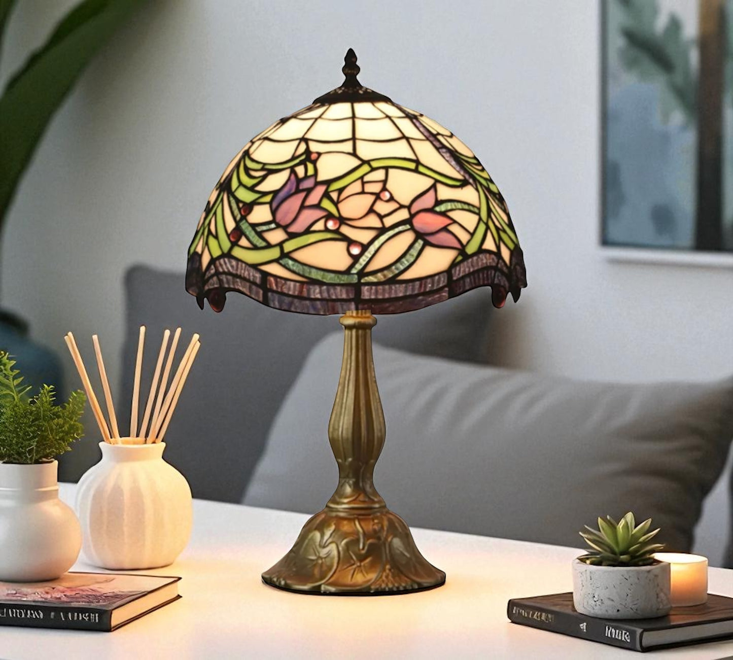 CDH 12" Tiffany Table Lamp (12091)