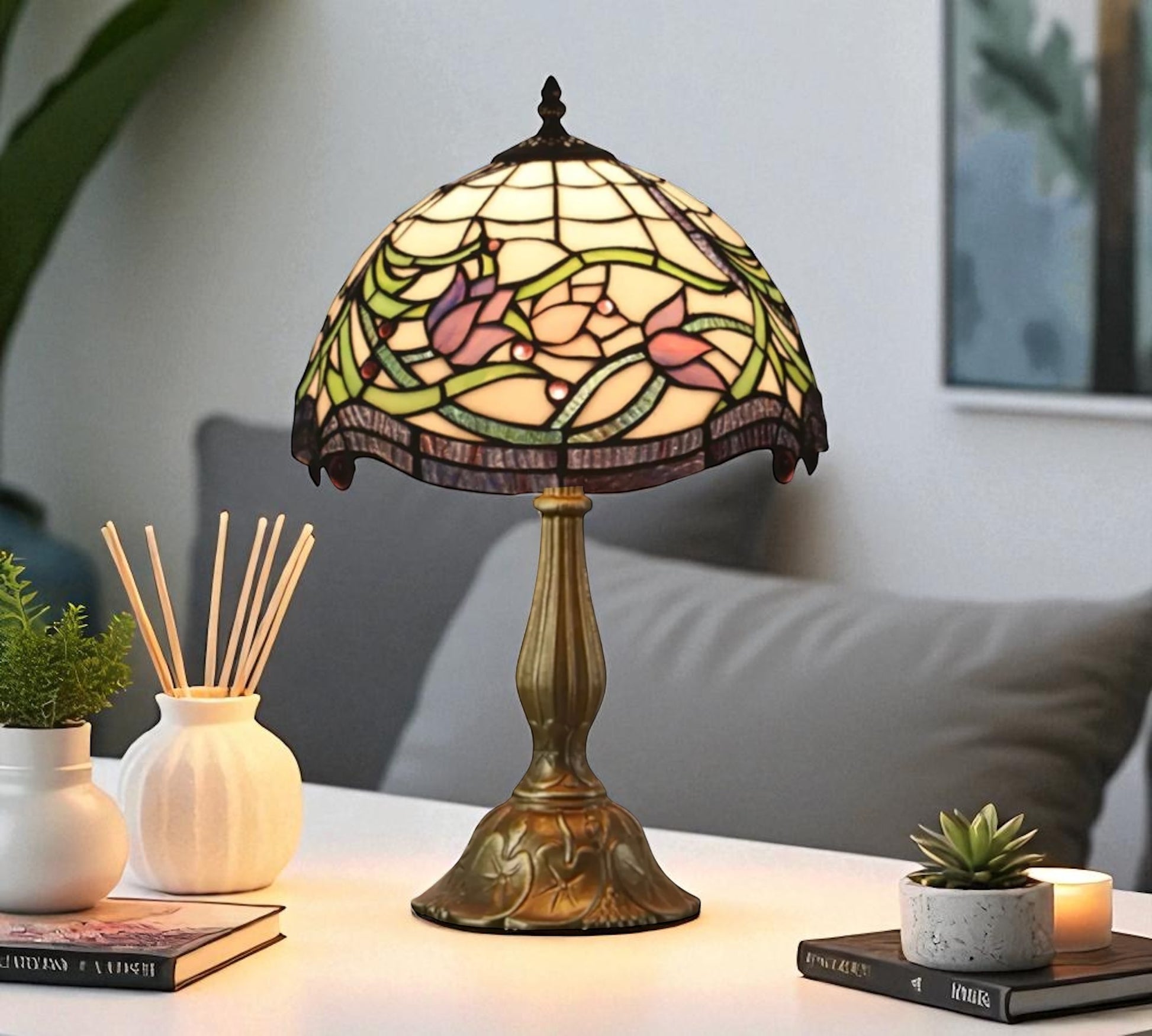 CDH 12" Tiffany Table Lamp (12091)
