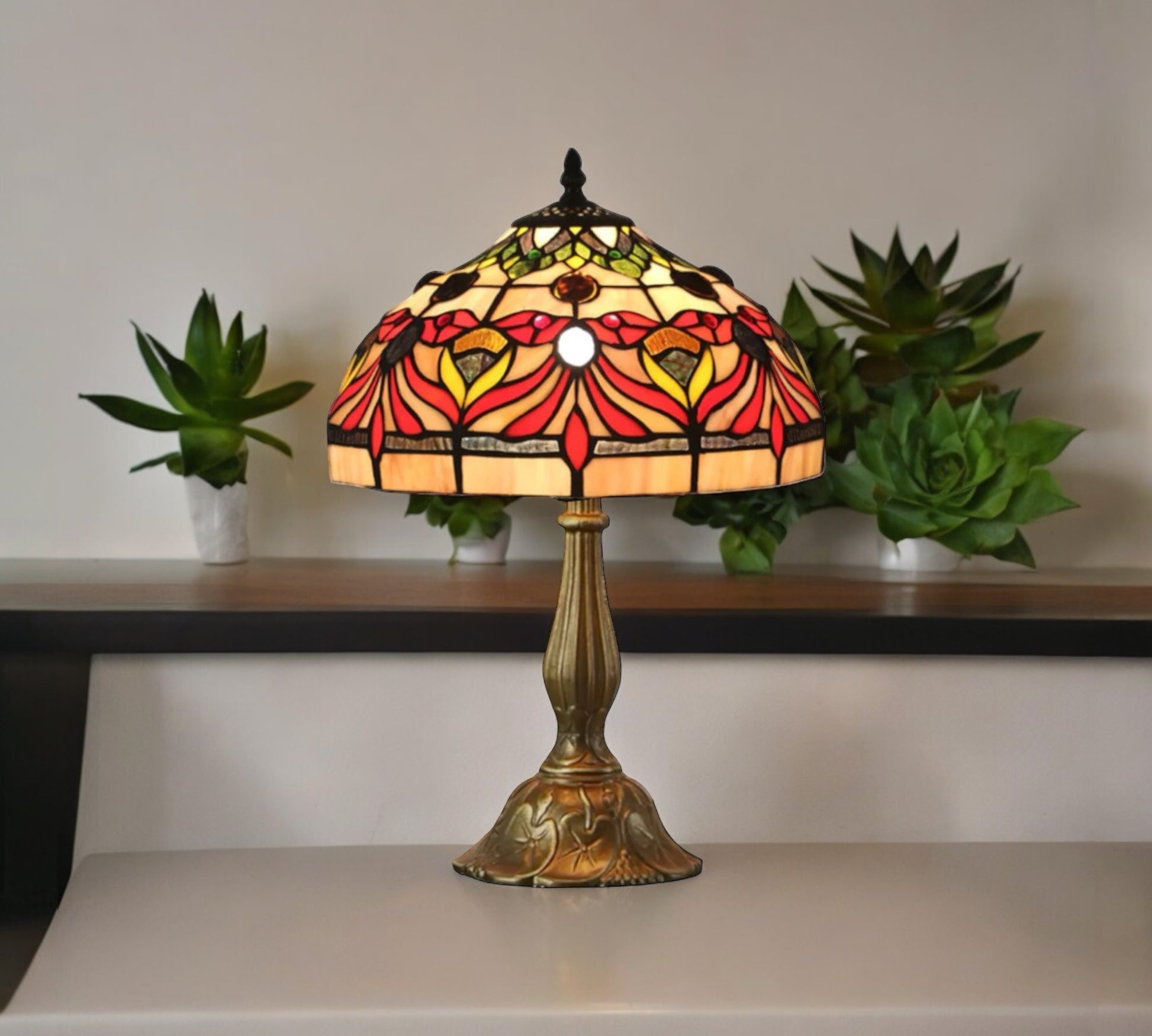 CDH 12" Tiffany Table Lamp (12093)