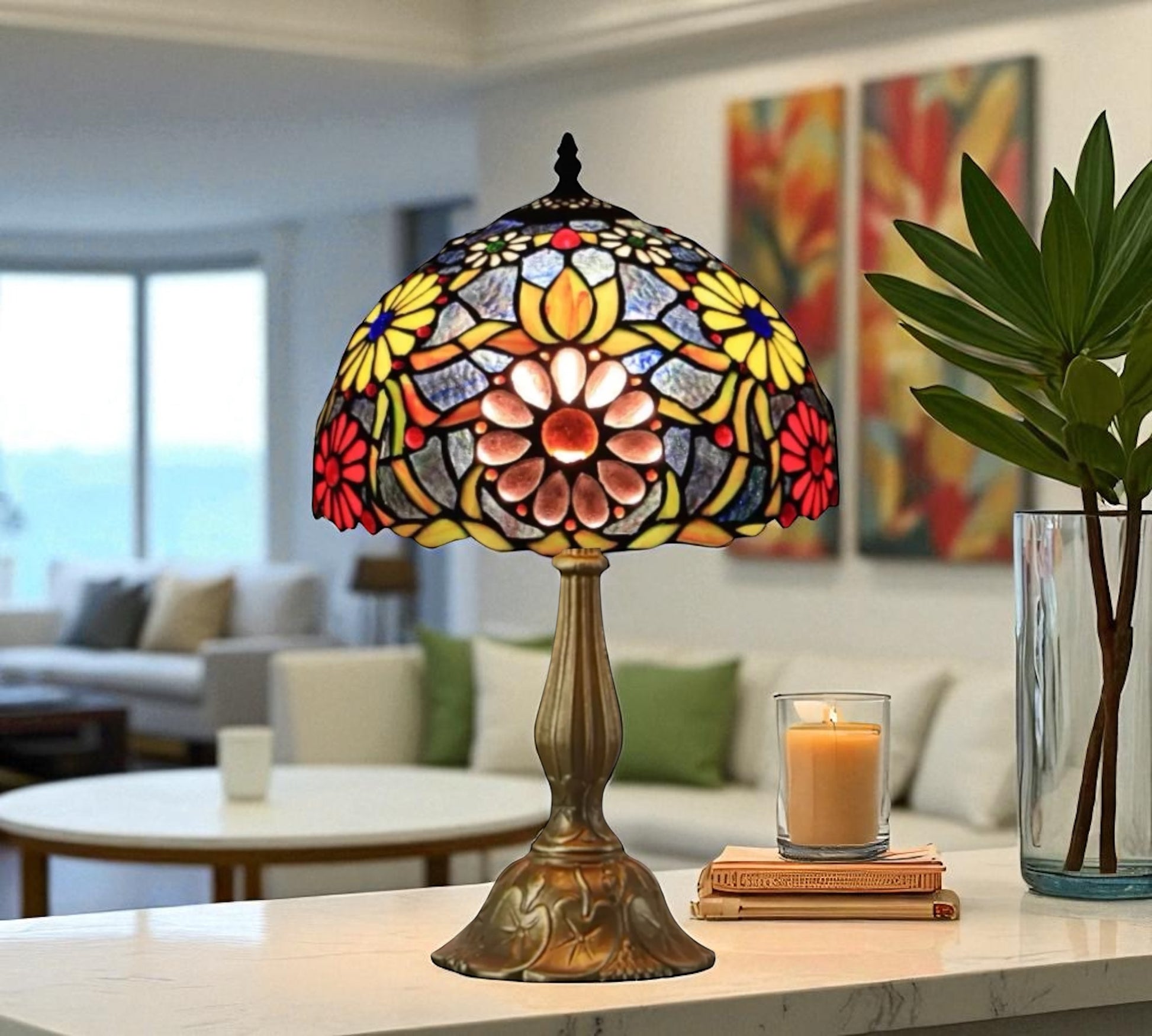 CDH 12" Tiffany Table Lamp (12096)