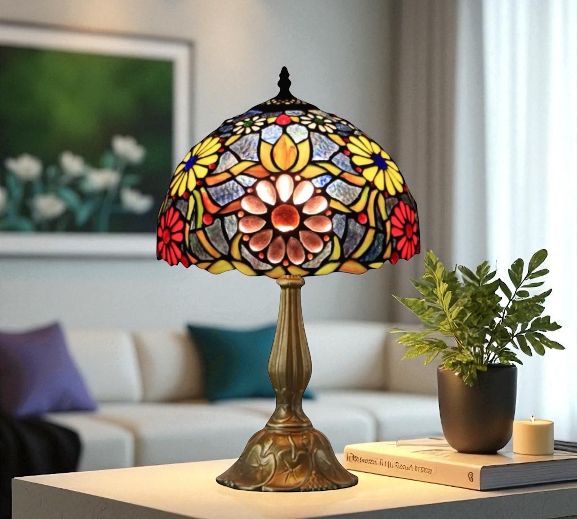 CDH 12" Tiffany Table Lamp (12096)