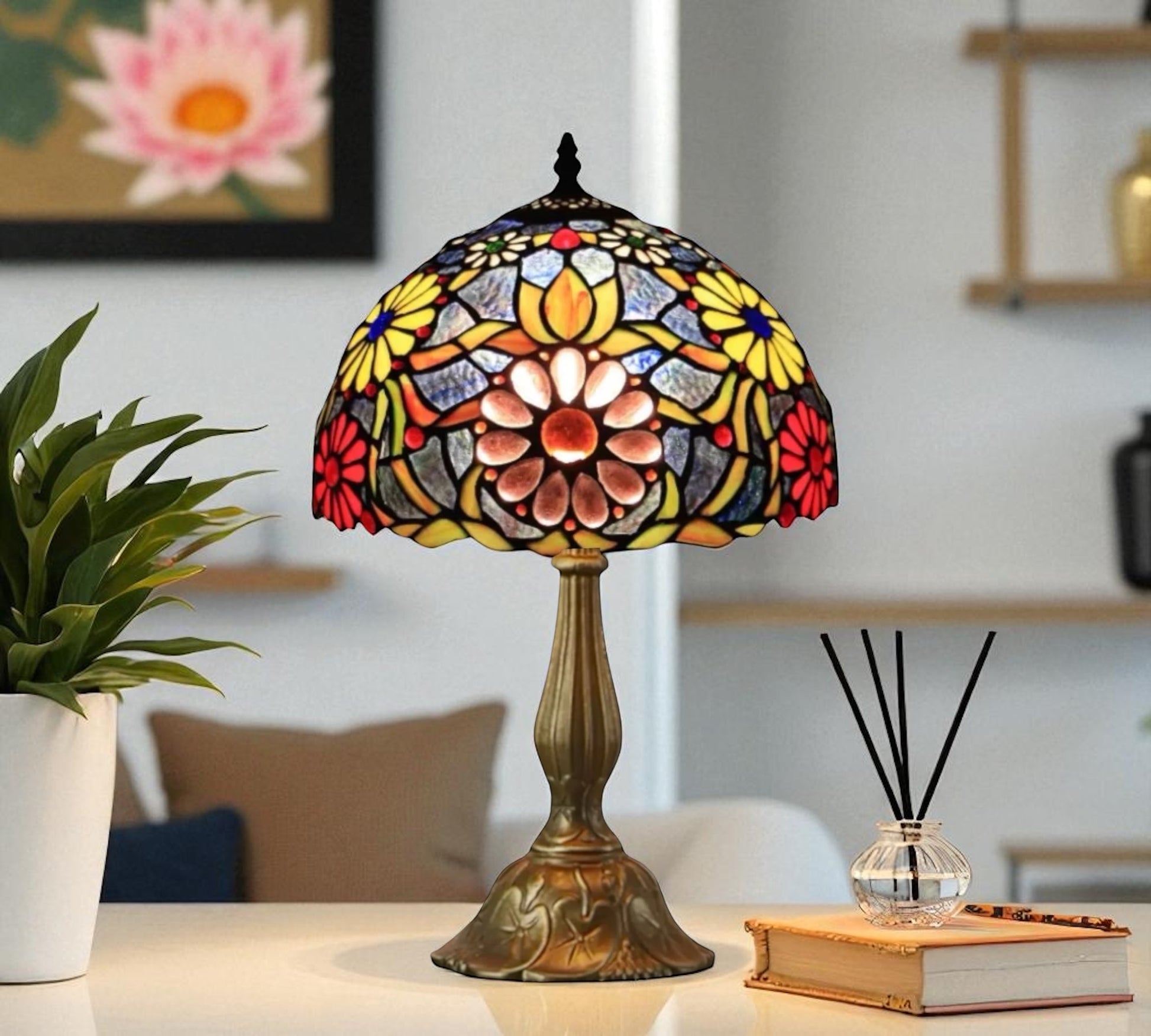 CDH 12" Tiffany Table Lamp (12096)
