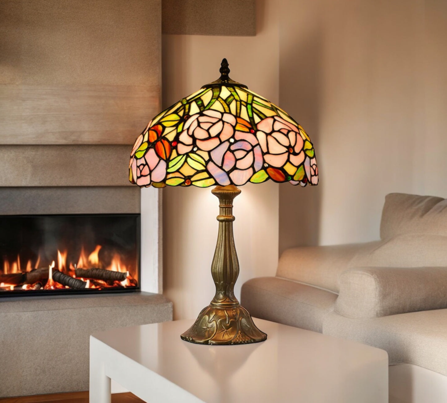 CDH 12" Tiffany Table Lamp (12098)