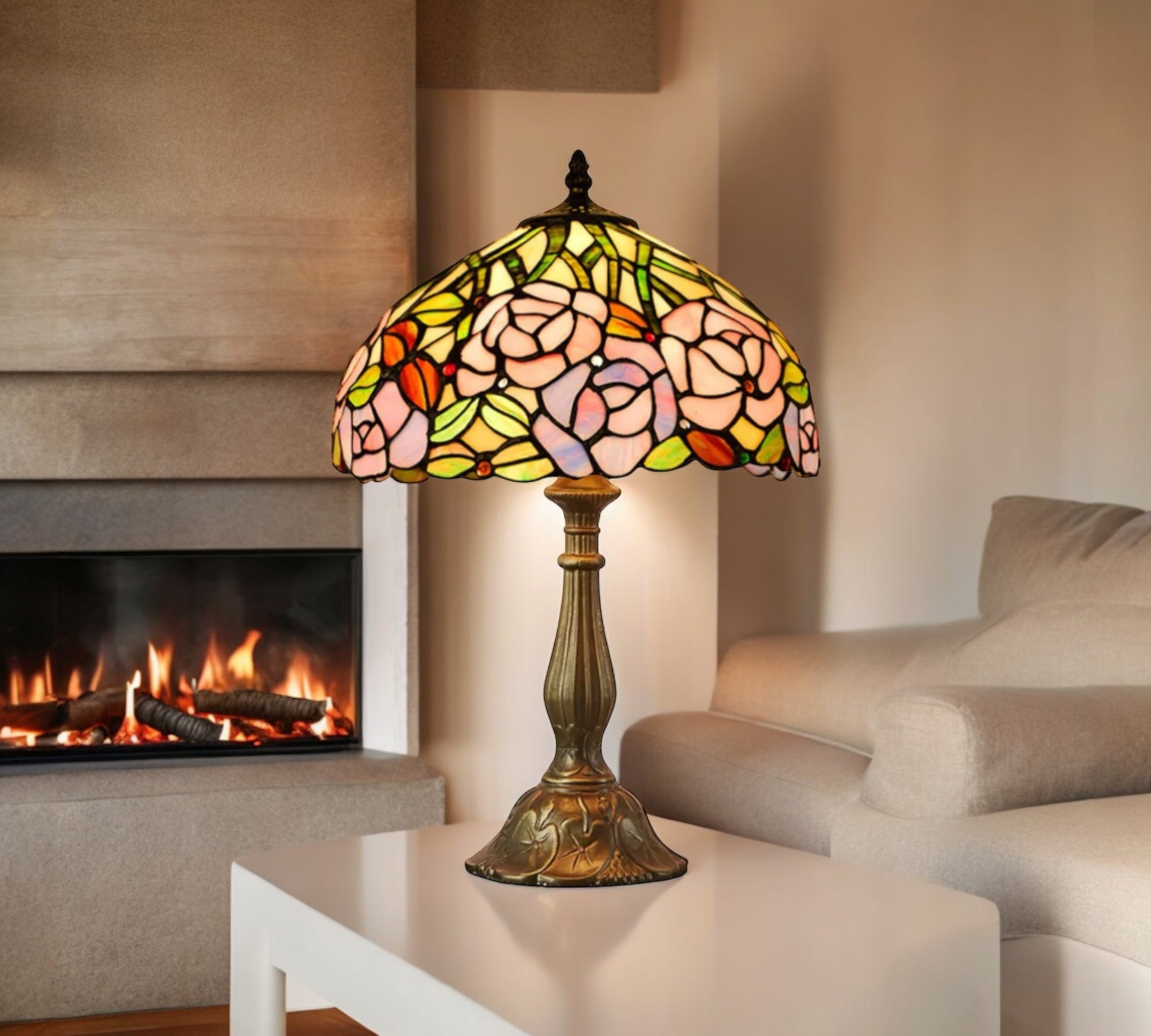 CDH 12" Tiffany Table Lamp (12098)