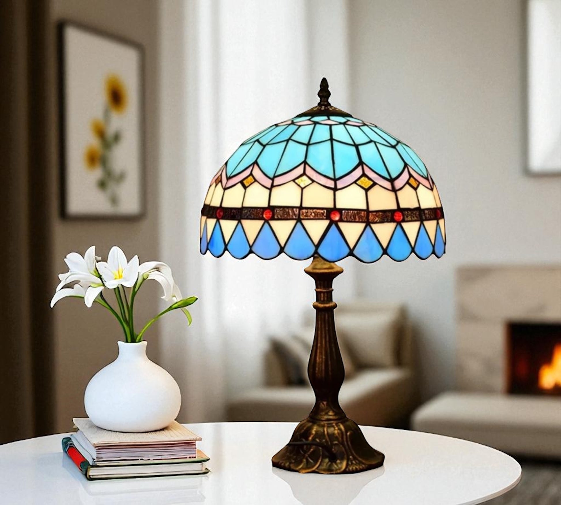 CDH 12" Tiffany Table Lamp (12101)