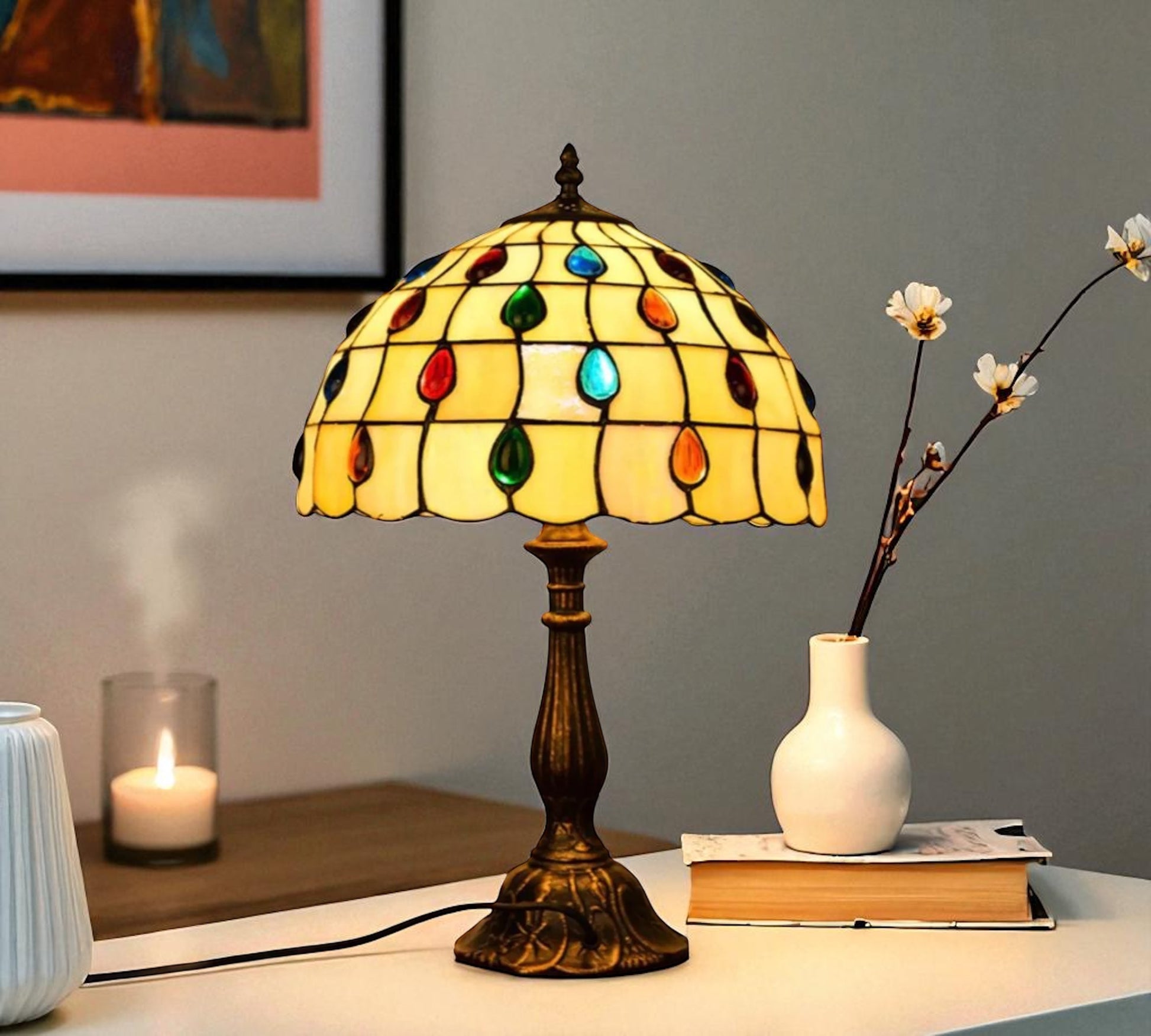 CDH 12" Tiffany Table Lamp (12103)