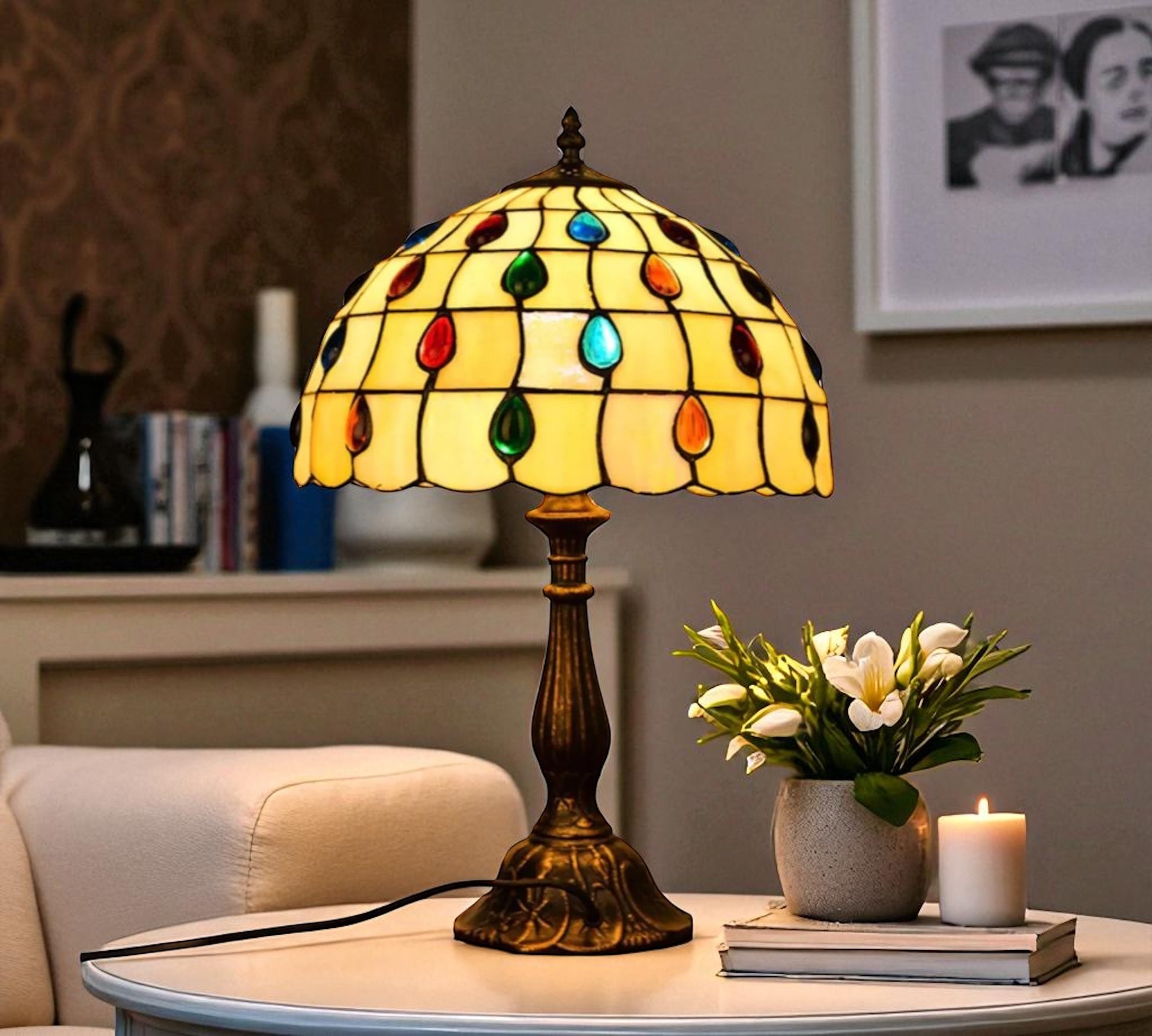 CDH 12" Tiffany Table Lamp (12103)