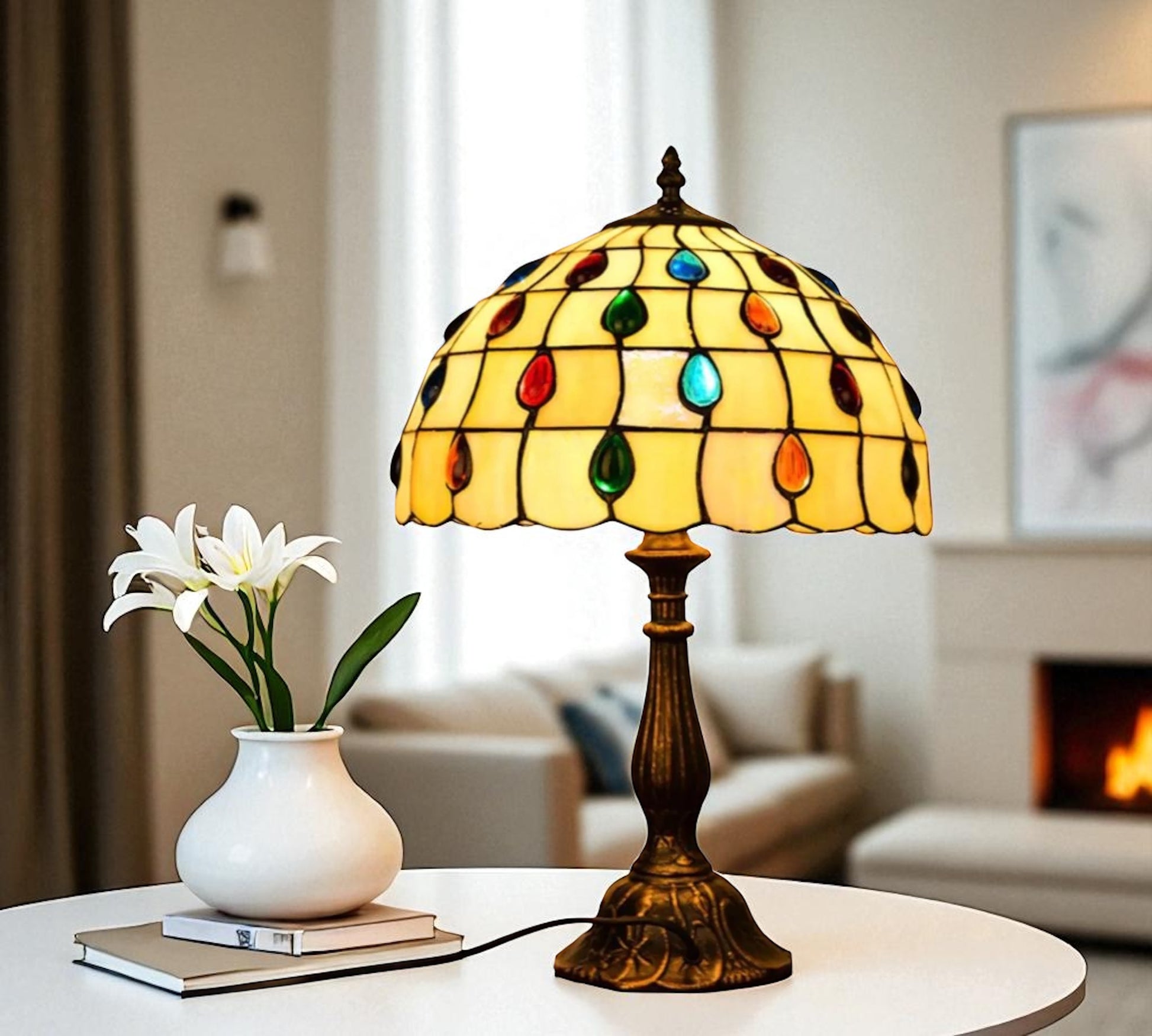 CDH 12" Tiffany Table Lamp (12103)