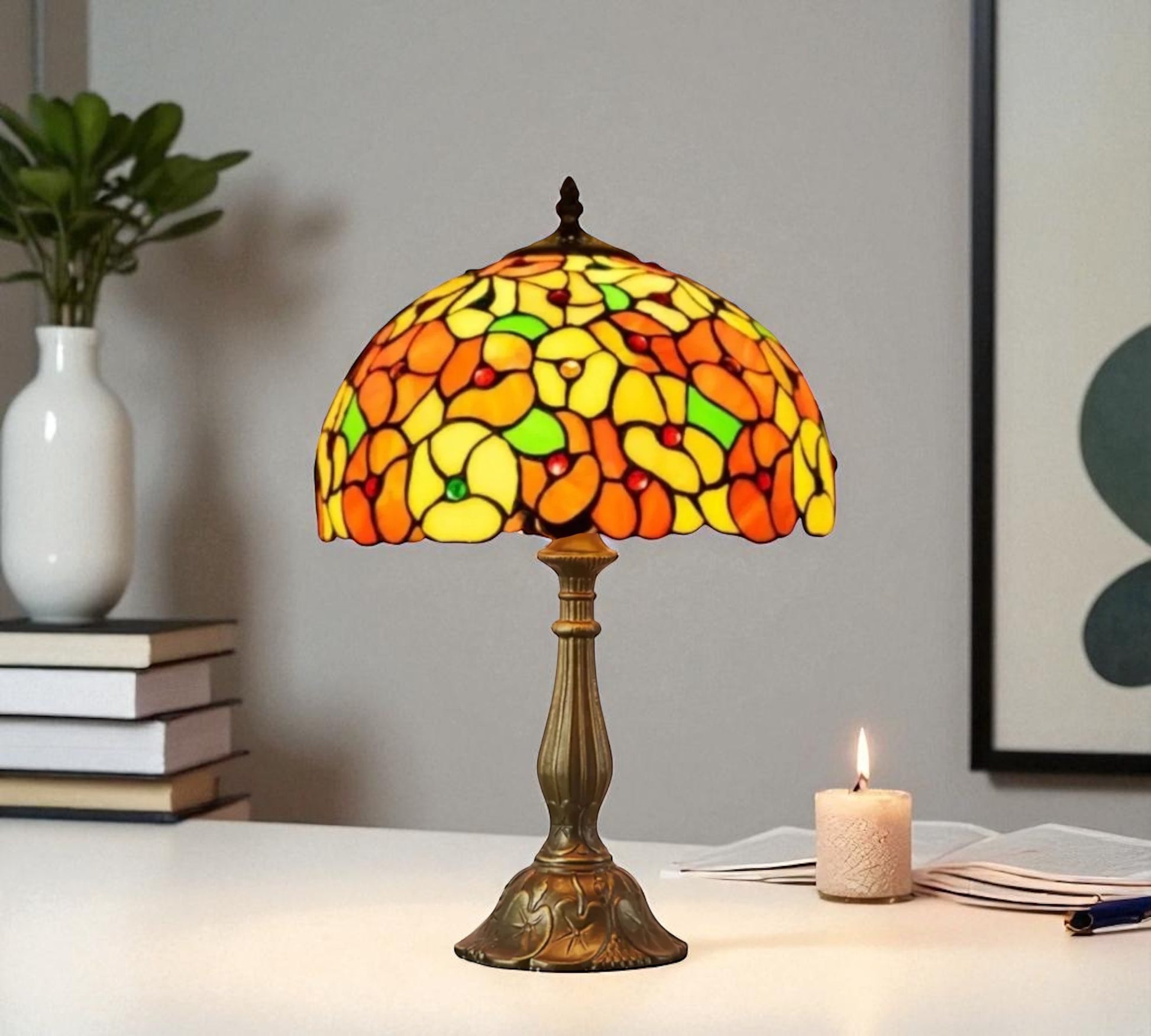 CDH 12" Tiffany Table Lamp (12701)