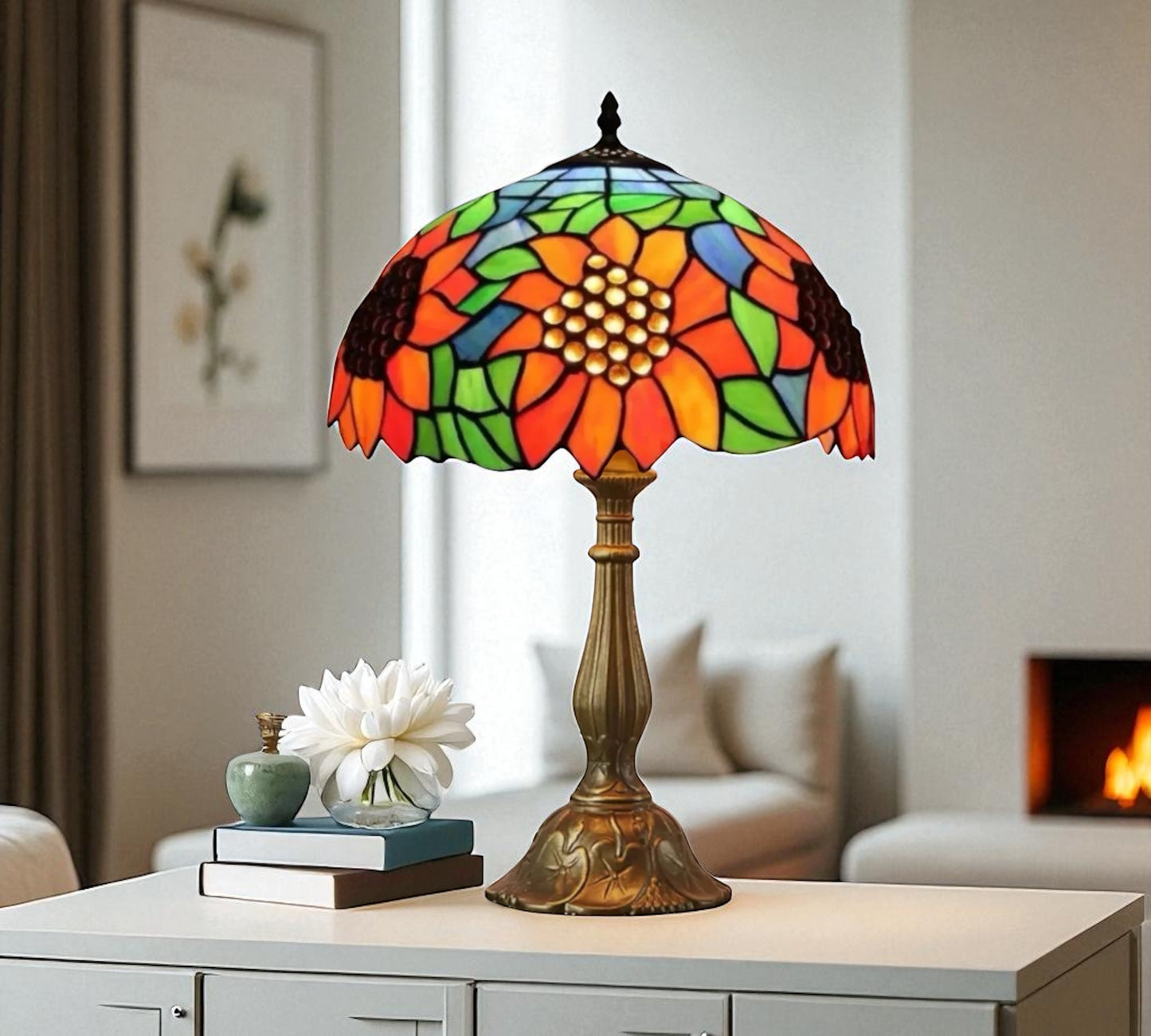 CDH 12" Tiffany Table Lamp (12702)