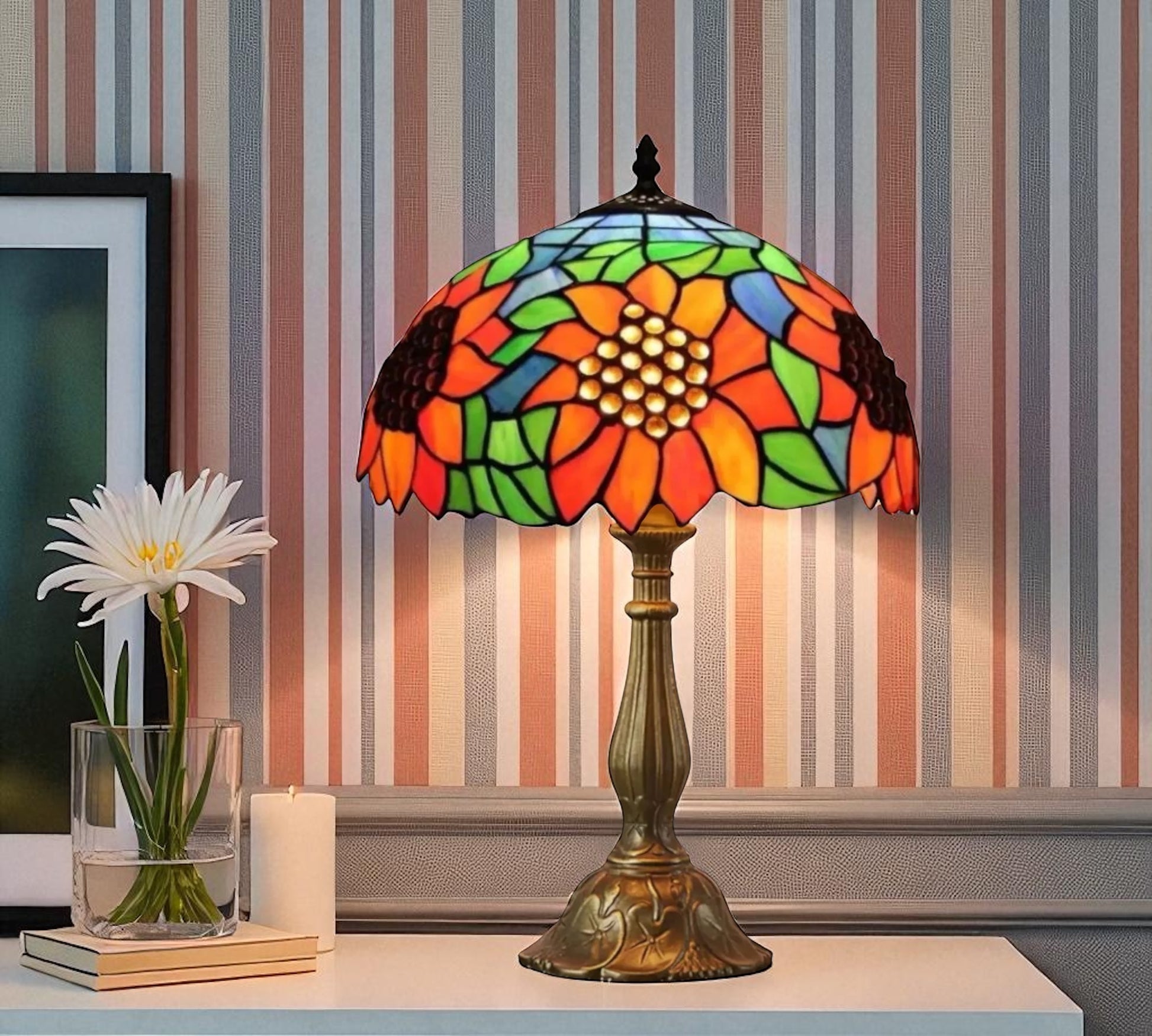 CDH 12" Tiffany Table Lamp (12702)