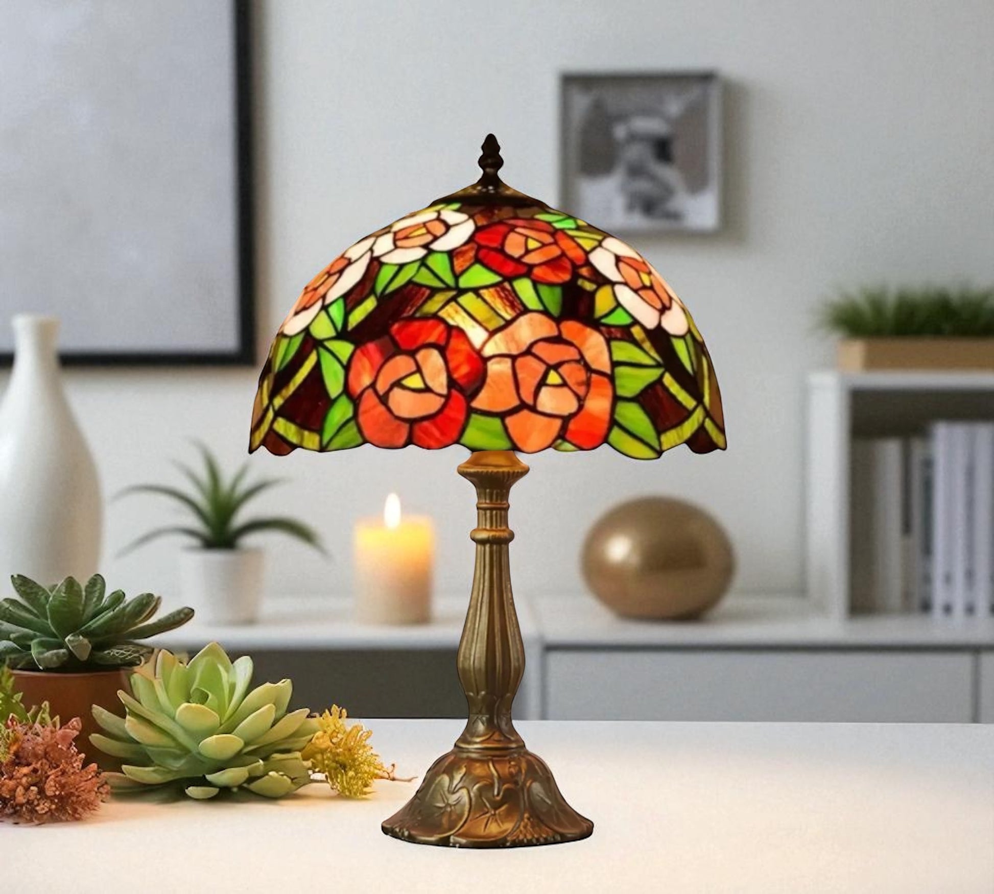 CDH 12" Tiffany Table Lamp (12703)