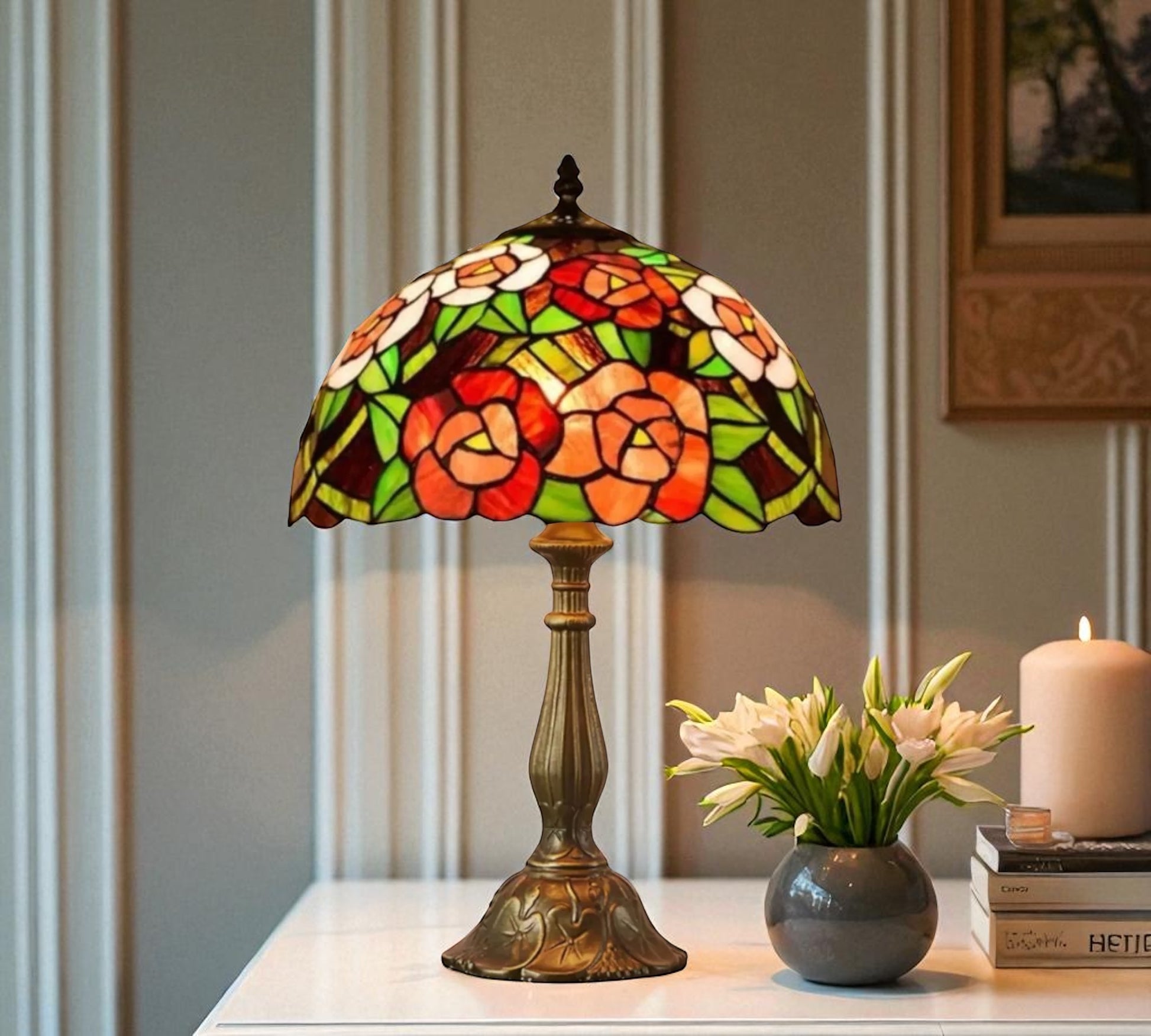 CDH 12" Tiffany Table Lamp (12703)