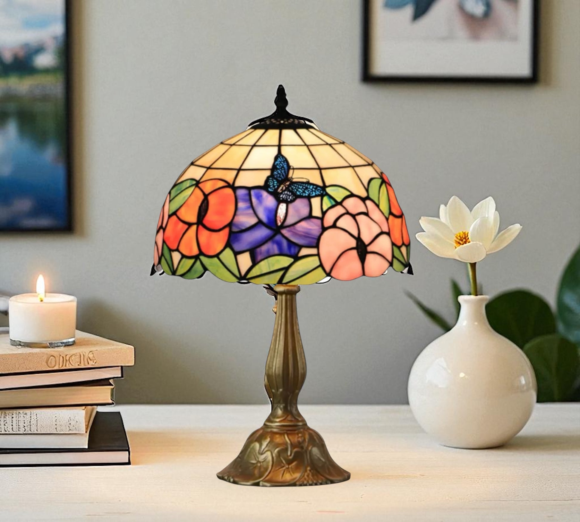 CDH 12" Tiffany Table Lamp (12704)