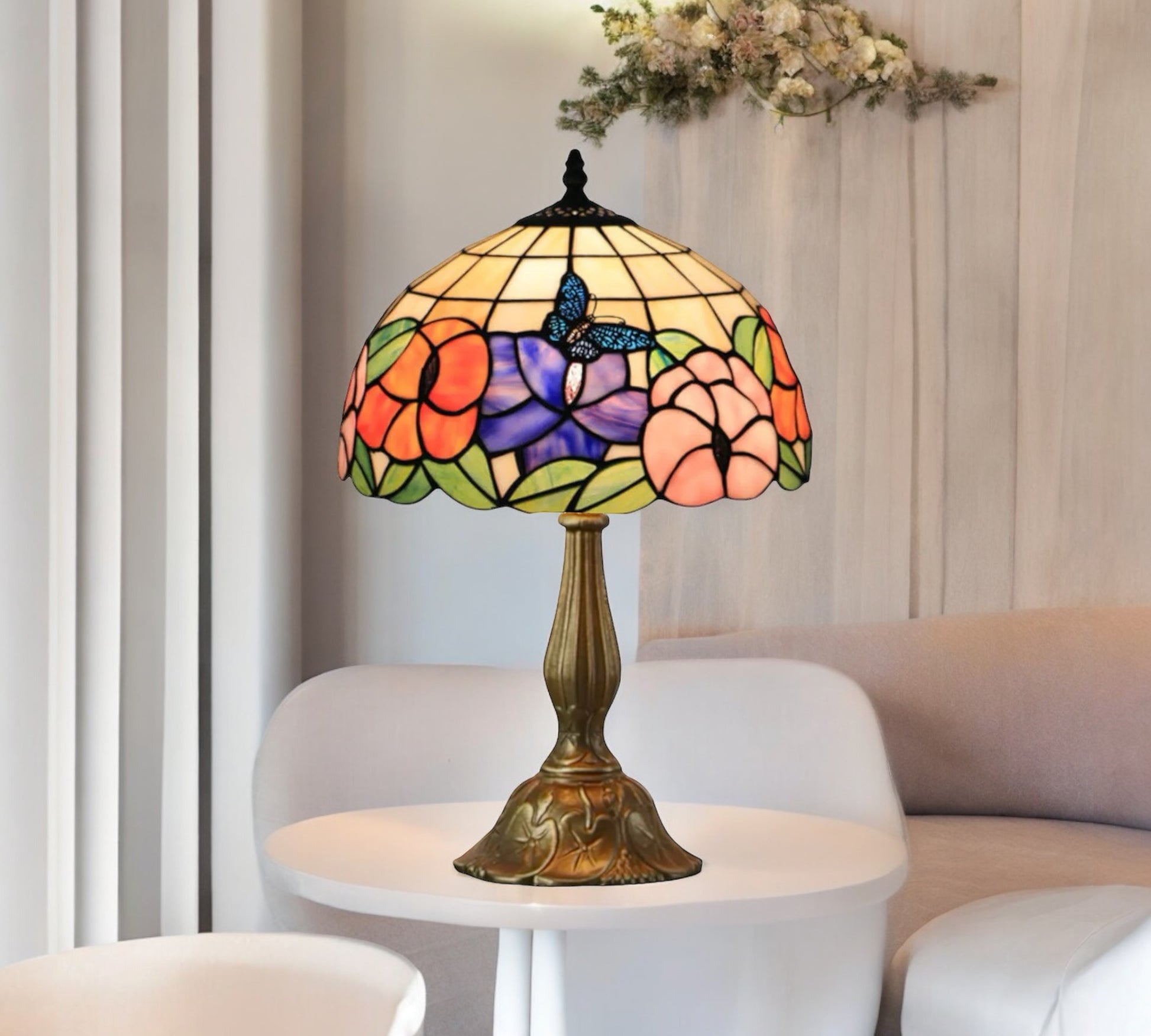 CDH 12" Tiffany Table Lamp (12704)