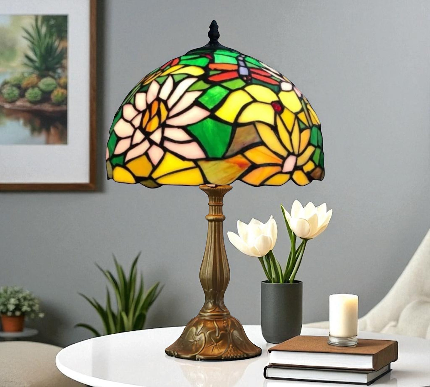CDH 12" Tiffany Table Lamp (12715)