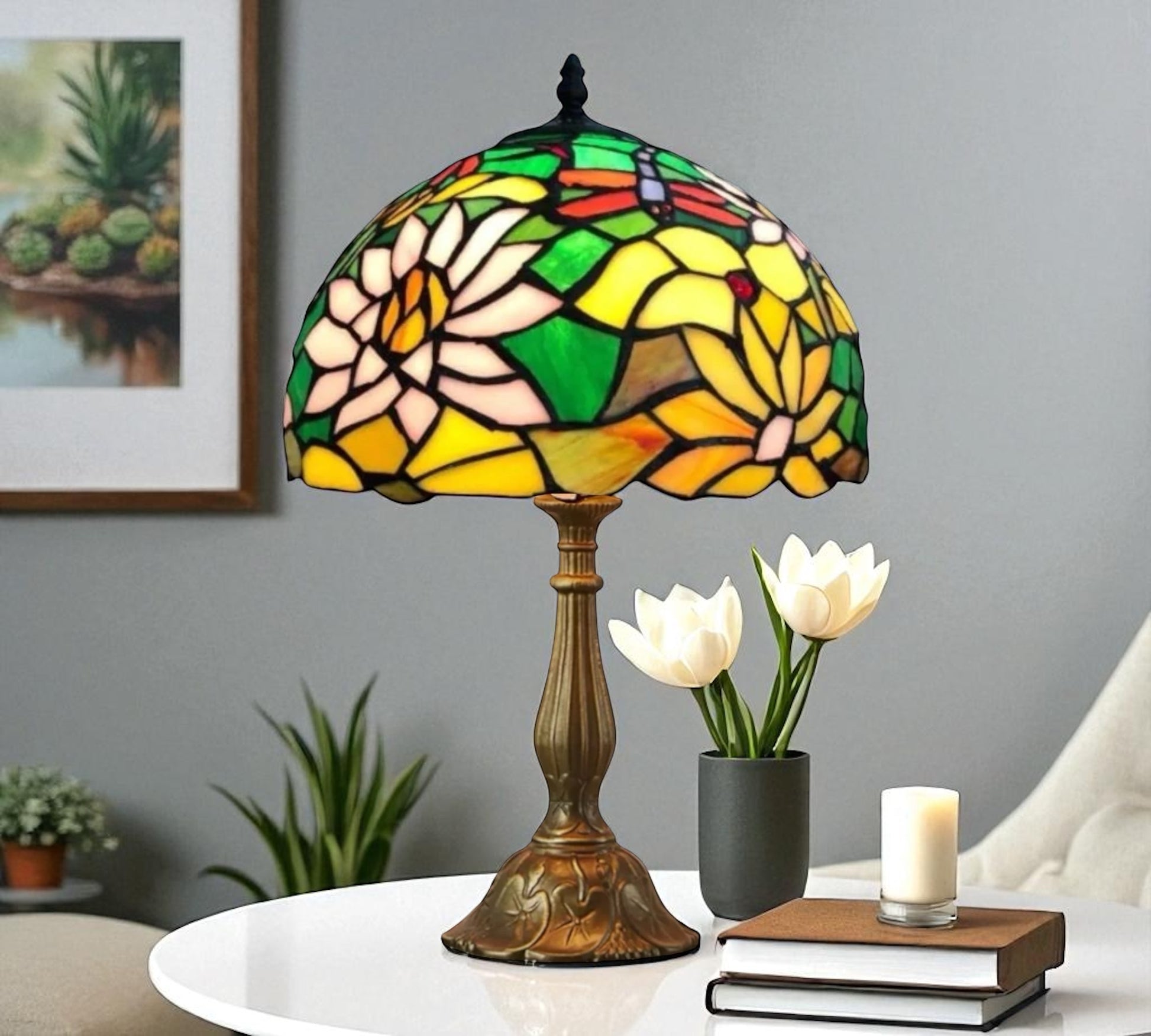 CDH 12" Tiffany Table Lamp (12715)