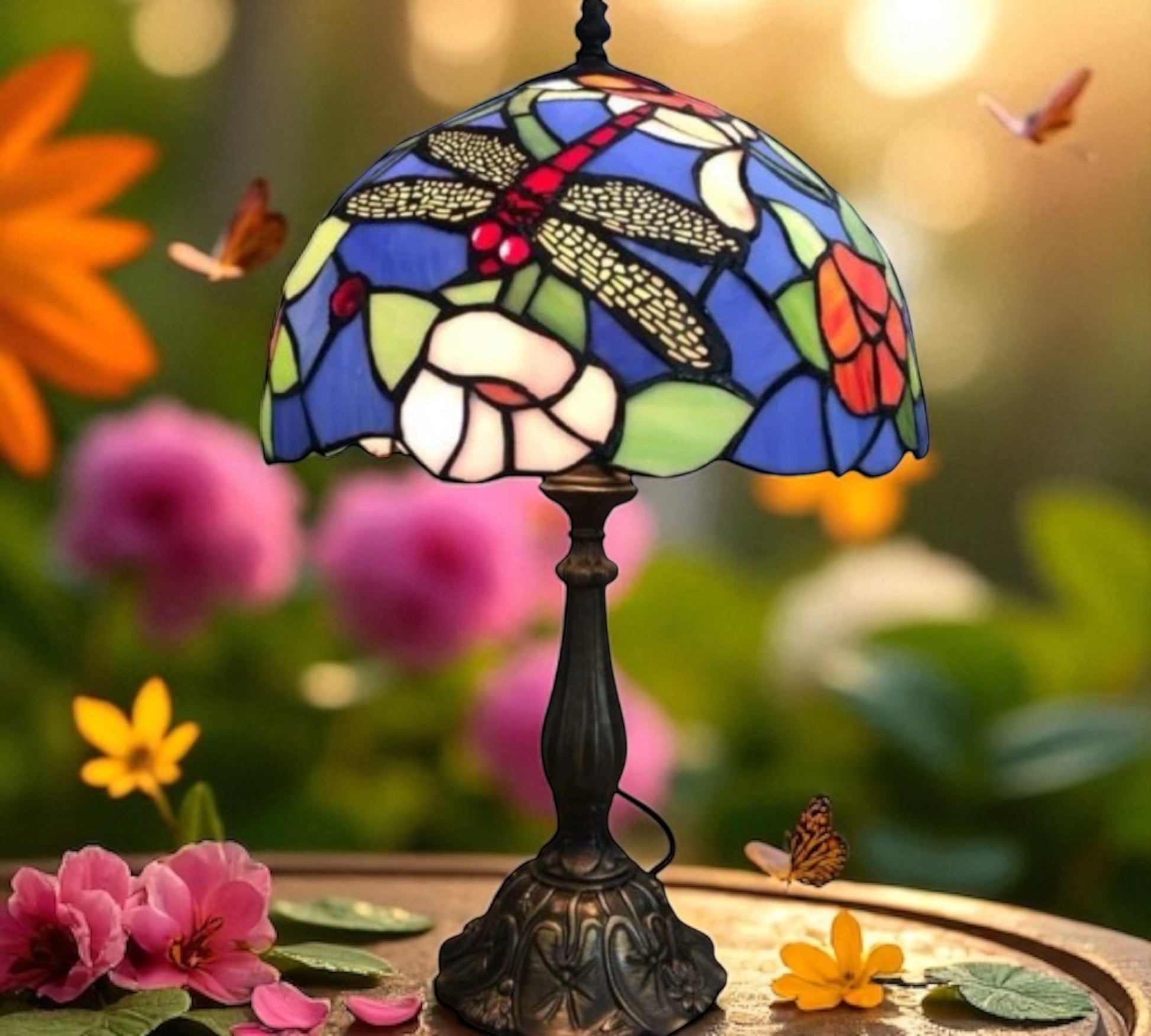 CDH 12" Tiffany Table Lamp (12716)