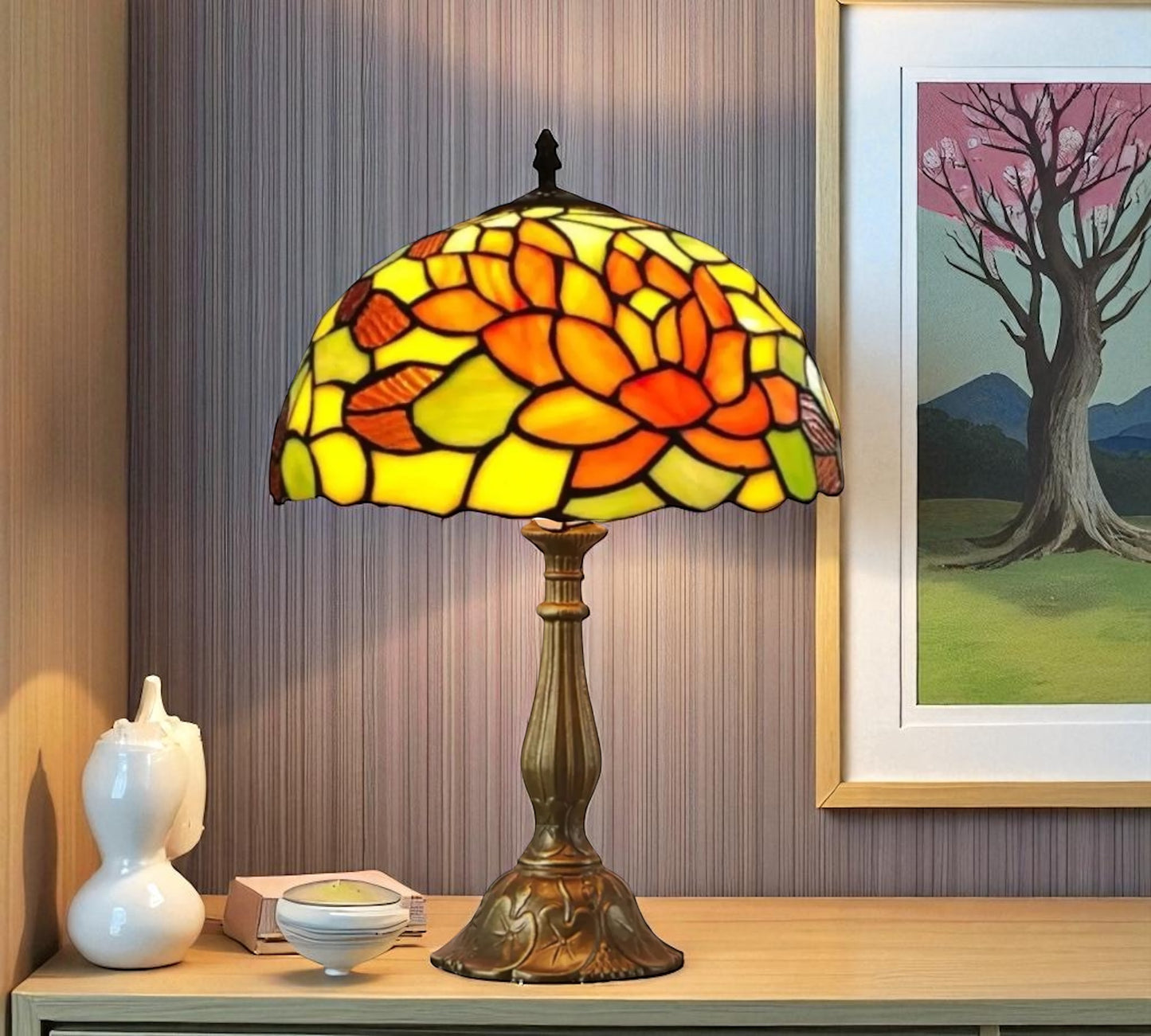 CDH 12" Tiffany Table Lamp (12719)