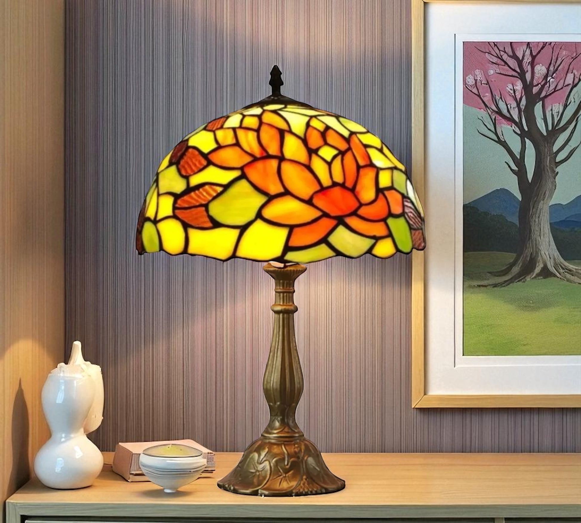 CDH 12" Tiffany Table Lamp (12719)