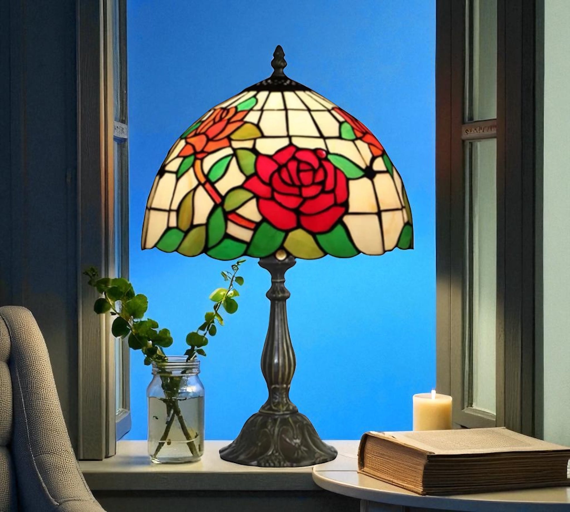 CDH 12" Tiffany Table Lamp (12720)