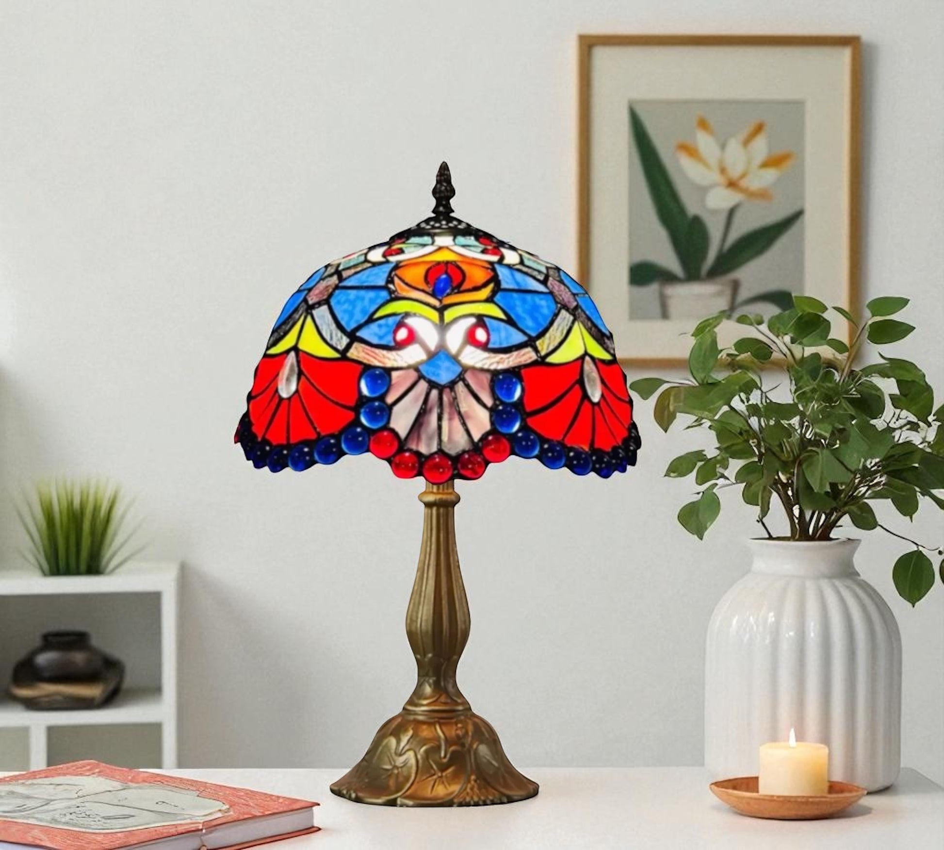 CDH 12" Tiffany Table Lamp (12725)