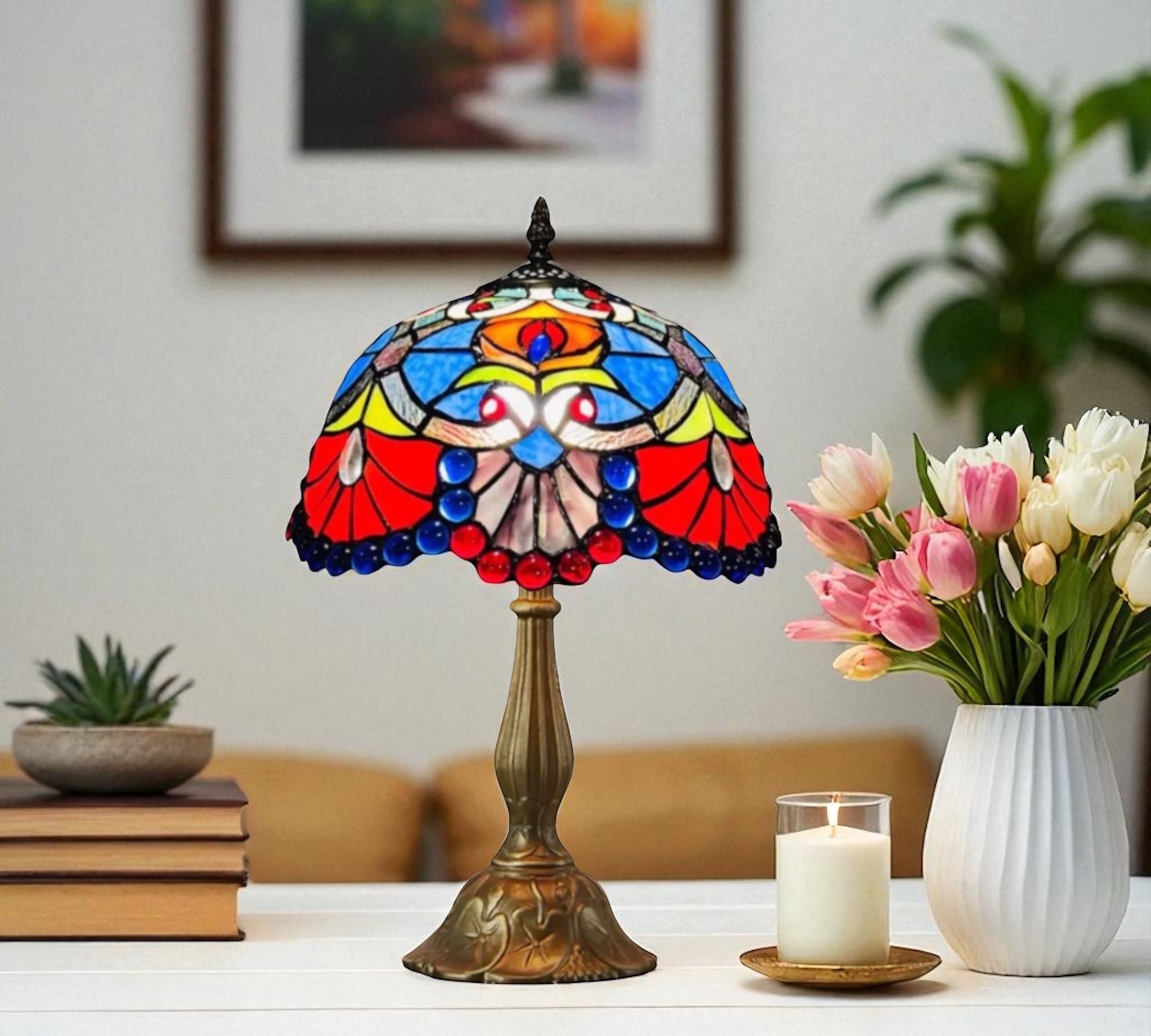 CDH 12" Tiffany Table Lamp (12725)