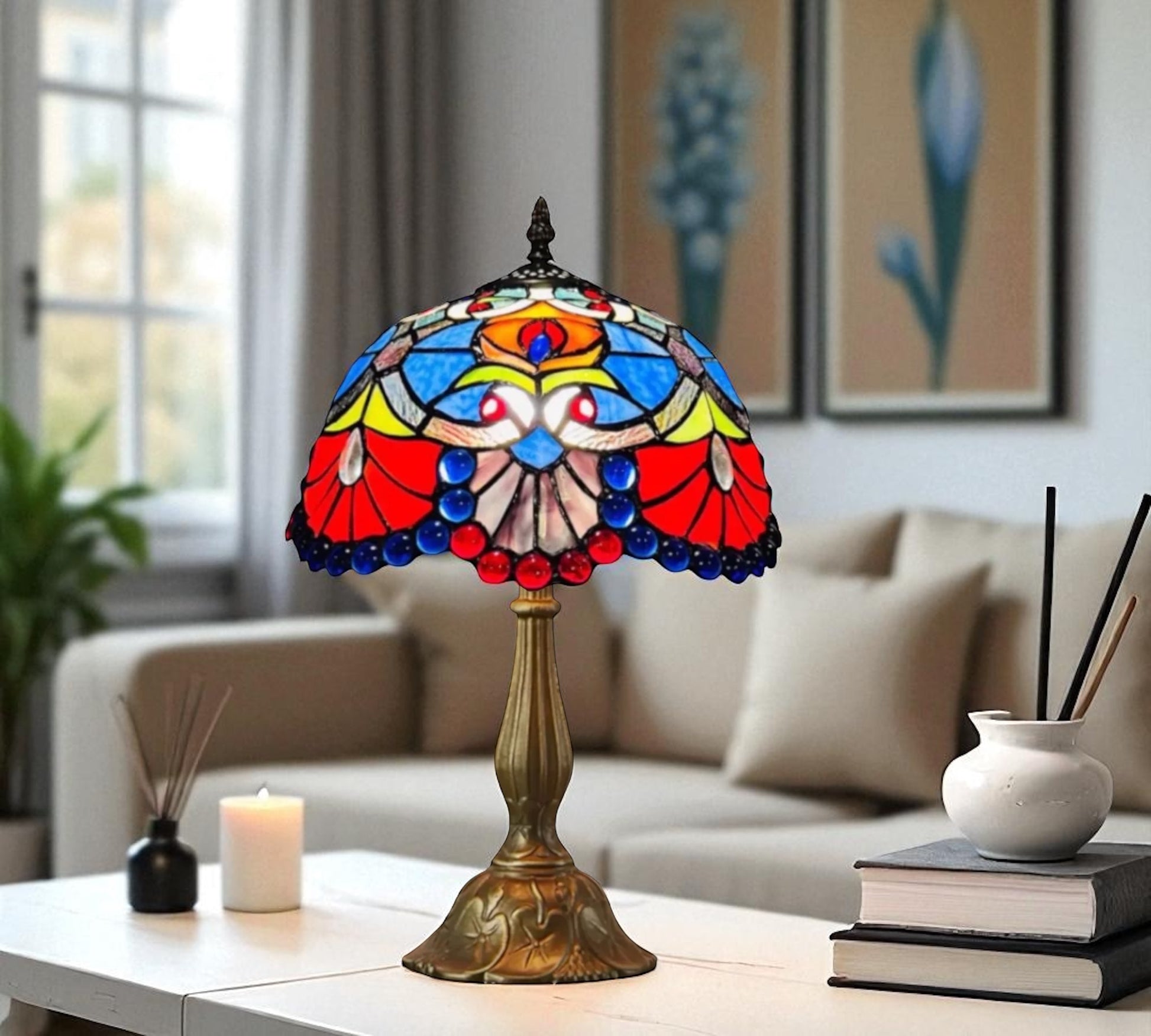 CDH 12" Tiffany Table Lamp (12725)