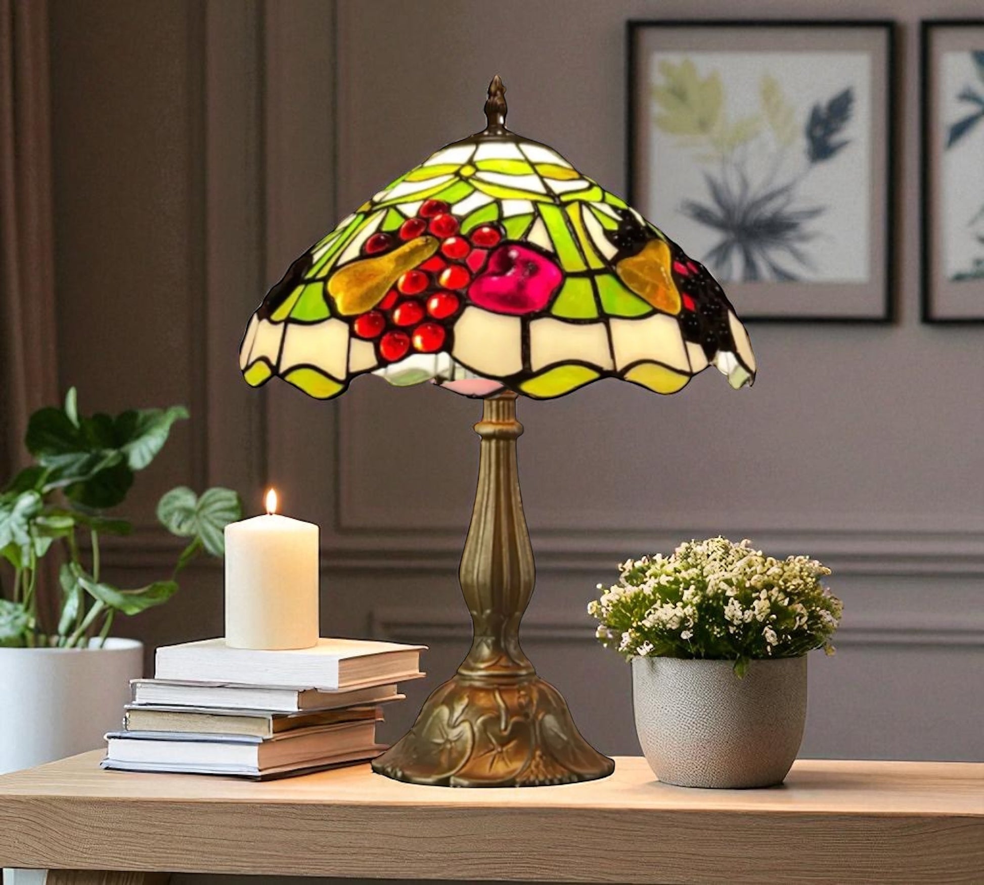 CDH 12" Tiffany Table Lamp (12729)