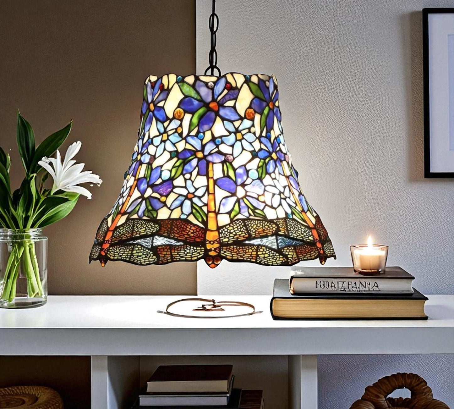 CDH 16" Tiffany Pendant Lamp 40cm shade (12809C)