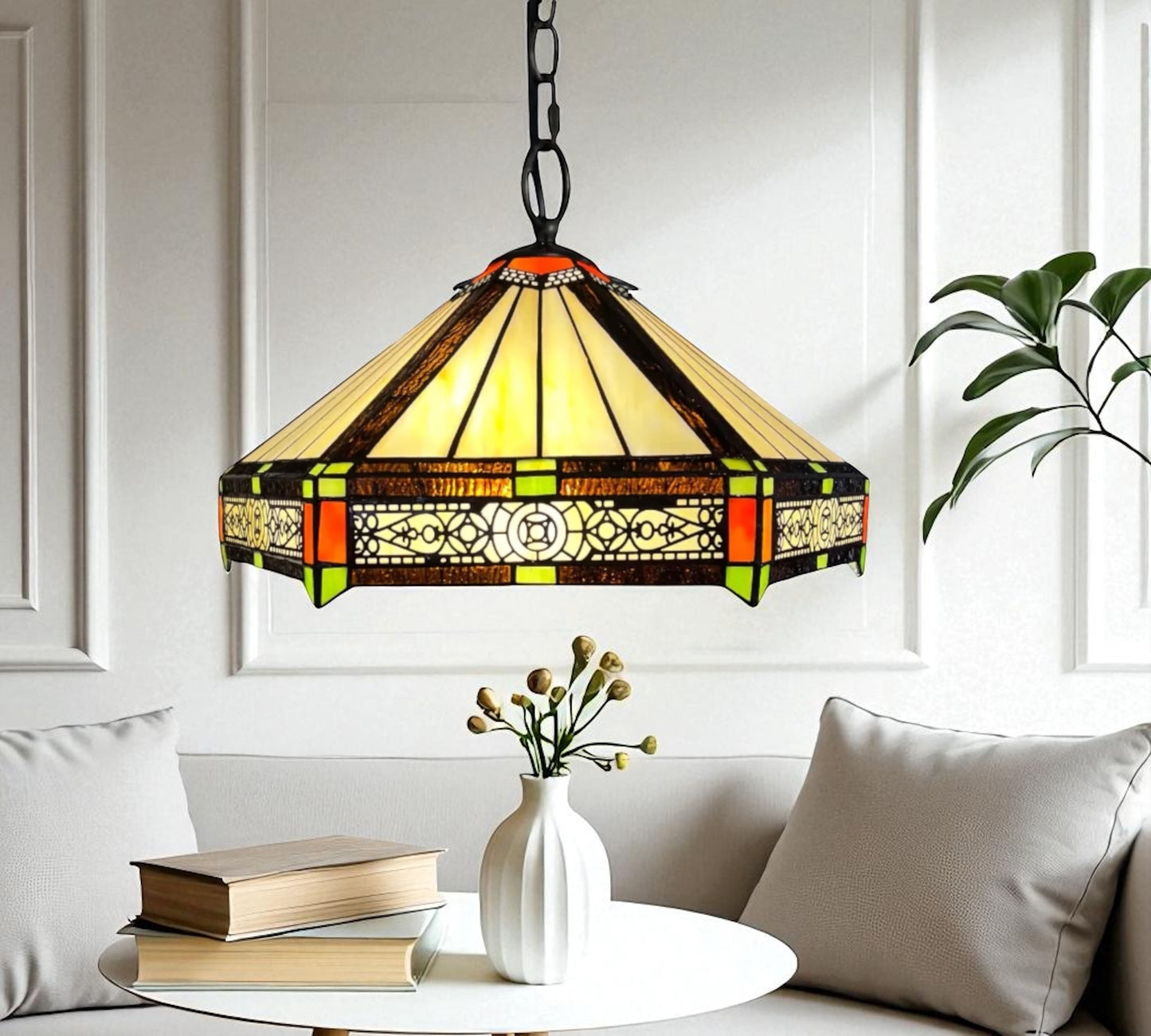 CDH 16" Tiffany Pendant Lamp 40cm shade (13002C)