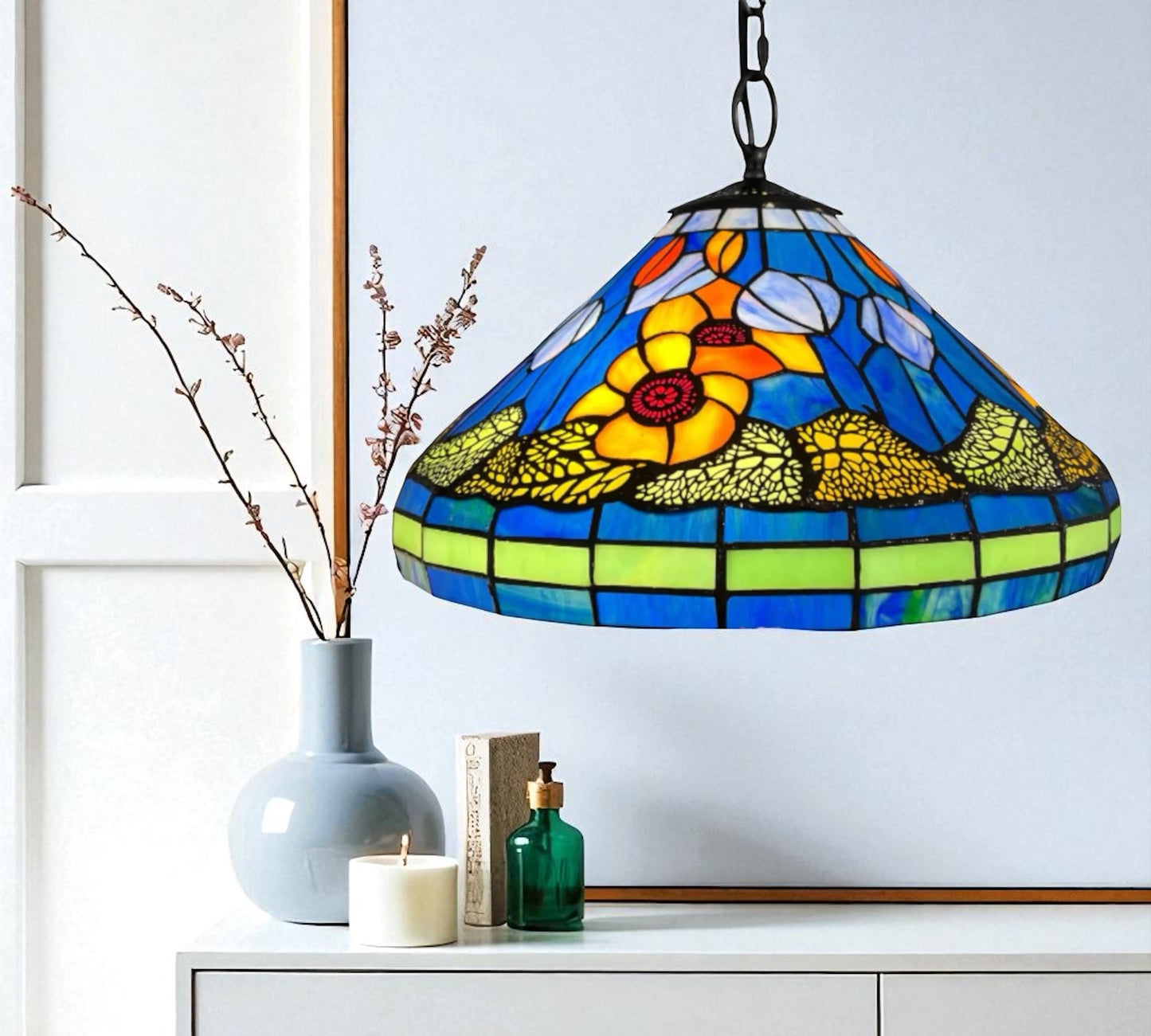 CDH 16" Tiffany Pendant Lamp 40cm shade (13003C)