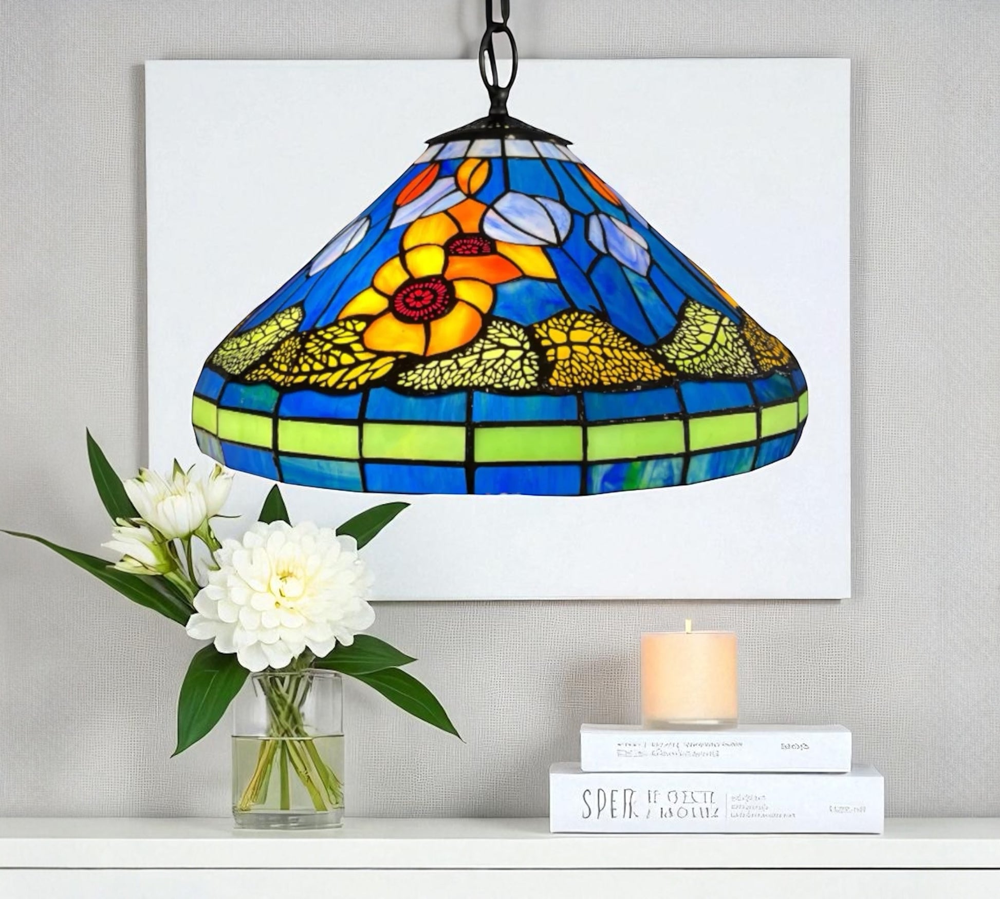 CDH 16" Tiffany Pendant Lamp 40cm shade (13003C)