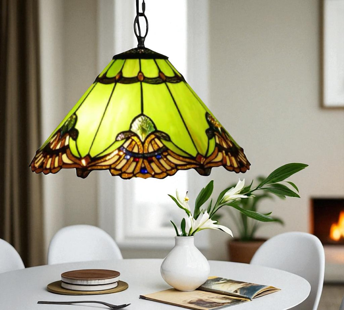CDH 16" Tiffany Pendant Lamp 40cm shade (16001C)