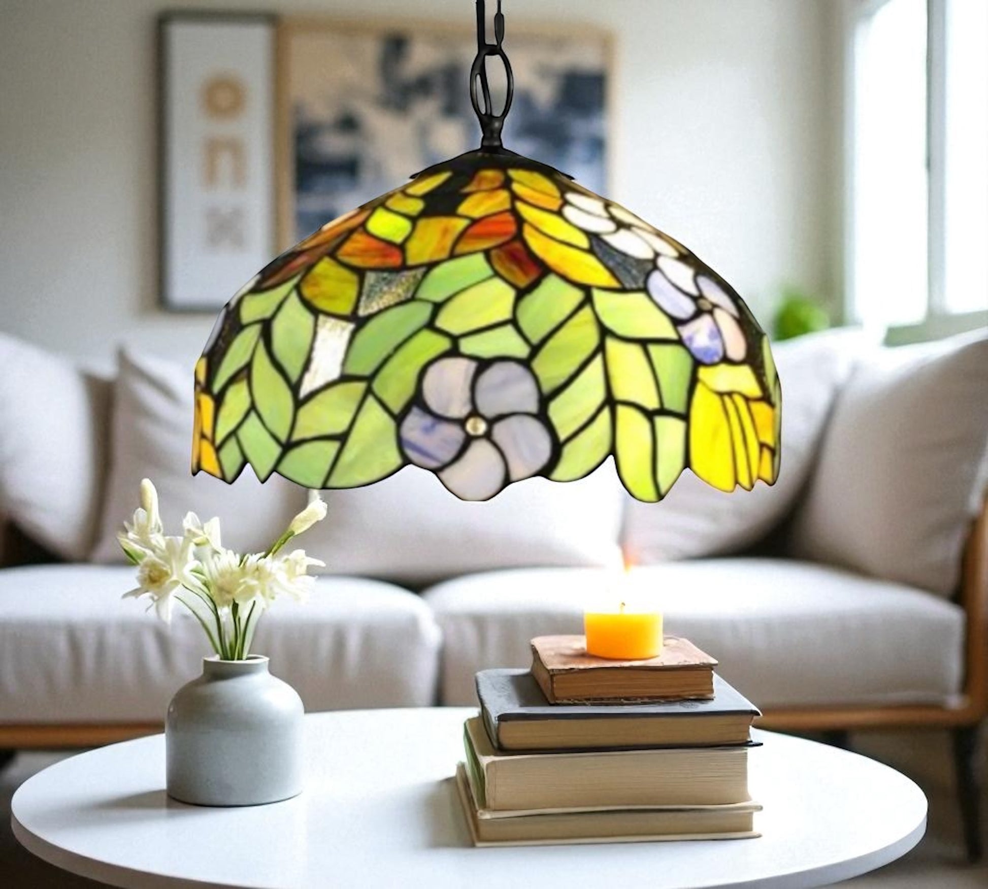 CDH 16" Tiffany Pendant Lamp 40cm shade (16002C)
