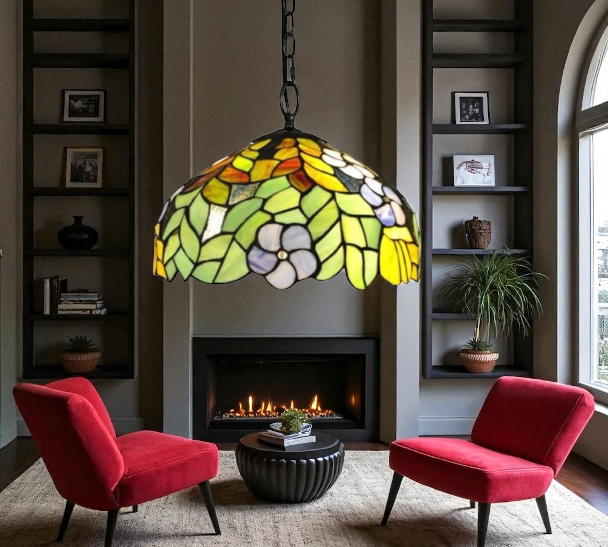 CDH 16" Tiffany Pendant Lamp 40cm shade (16002C)