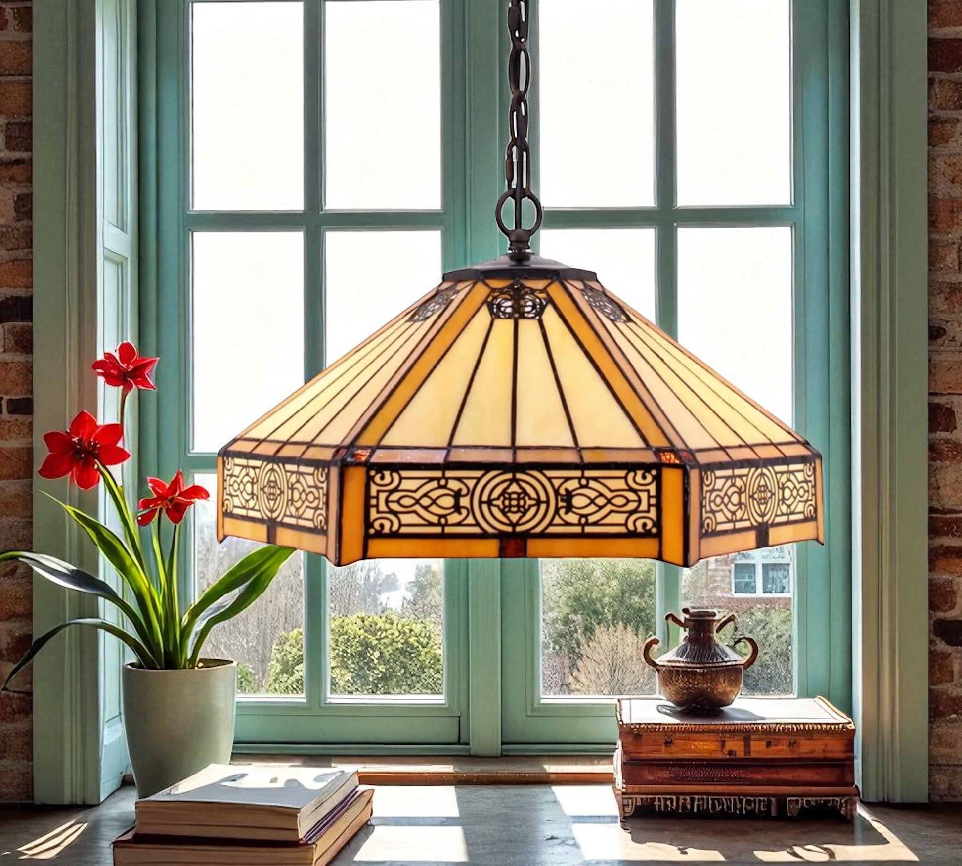 CDH 16" Tiffany Pendant Lamp 40cm shade (16004C)