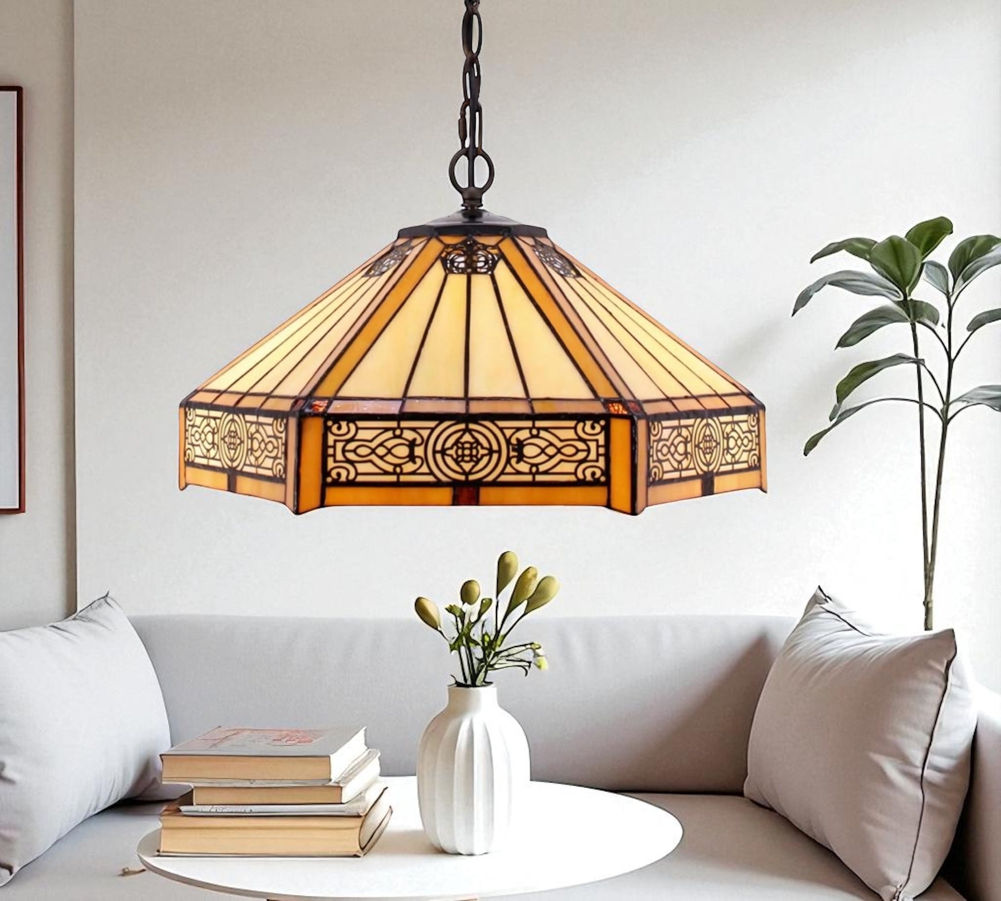 CDH 16" Tiffany Pendant Lamp 40cm shade (16004C)