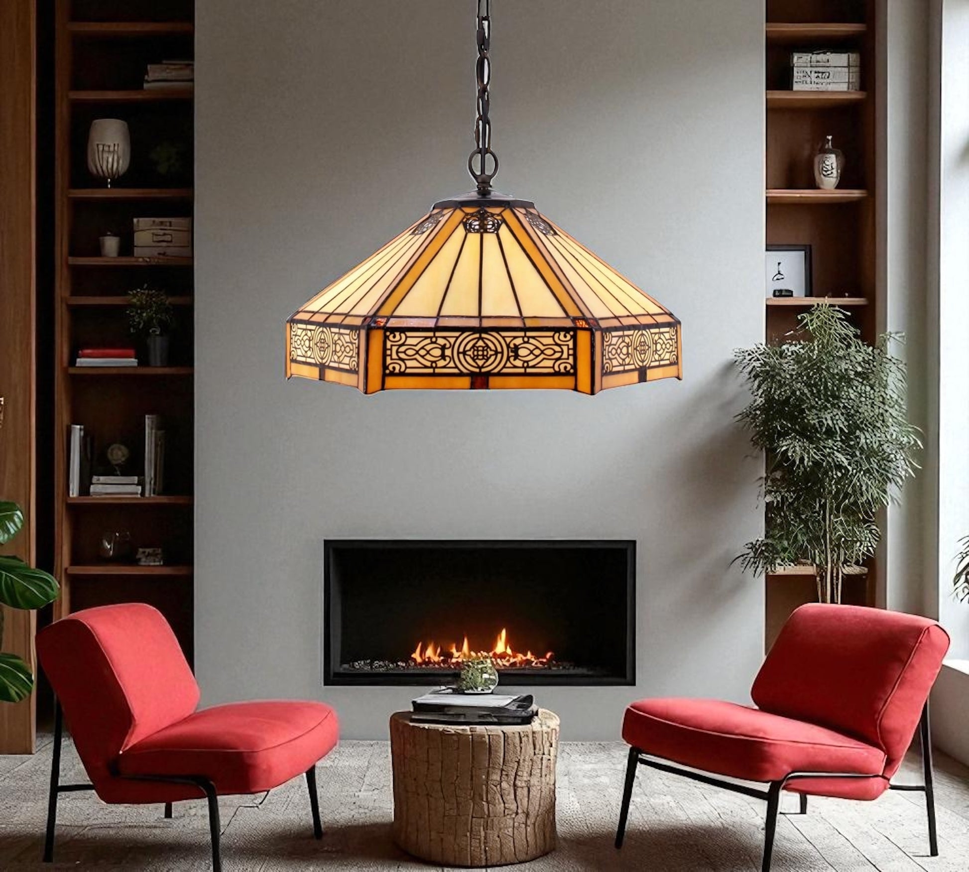 CDH 16" Tiffany Pendant Lamp 40cm shade (16004C)