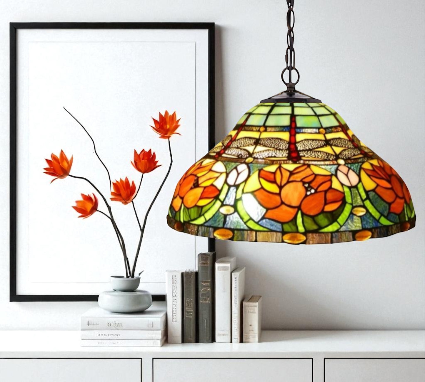 CDH 16" Tiffany Pendant Lamp 40cm shade (16006C)